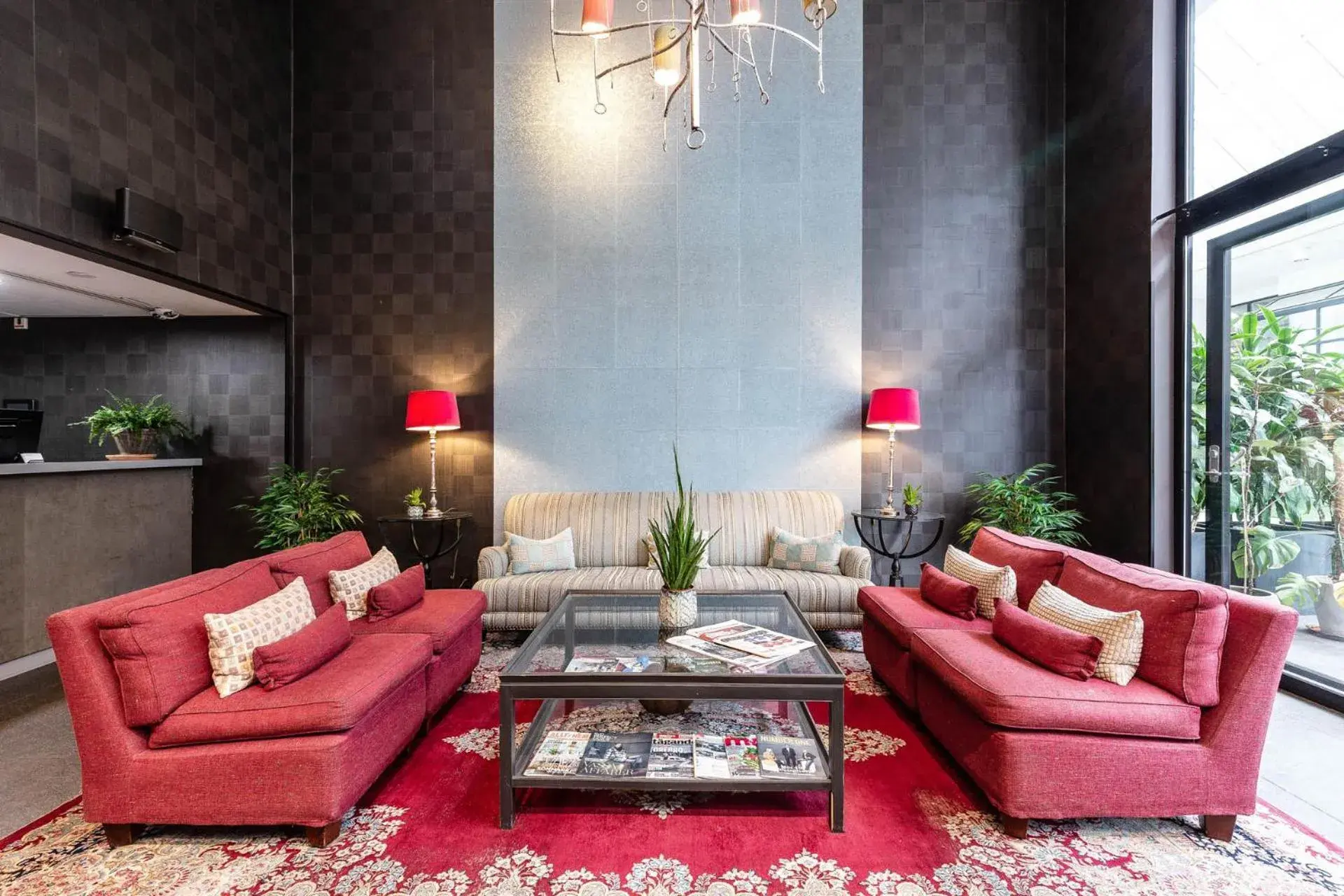 Lobby or reception in Biz Apartment Gärdet Lobby or reception in Biz Apartment Gärdet