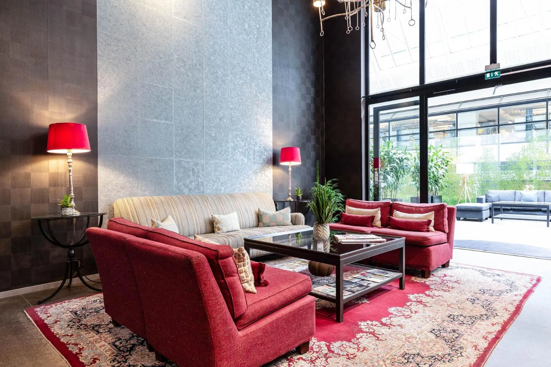 Lobby or reception in Biz Apartment Gärdet