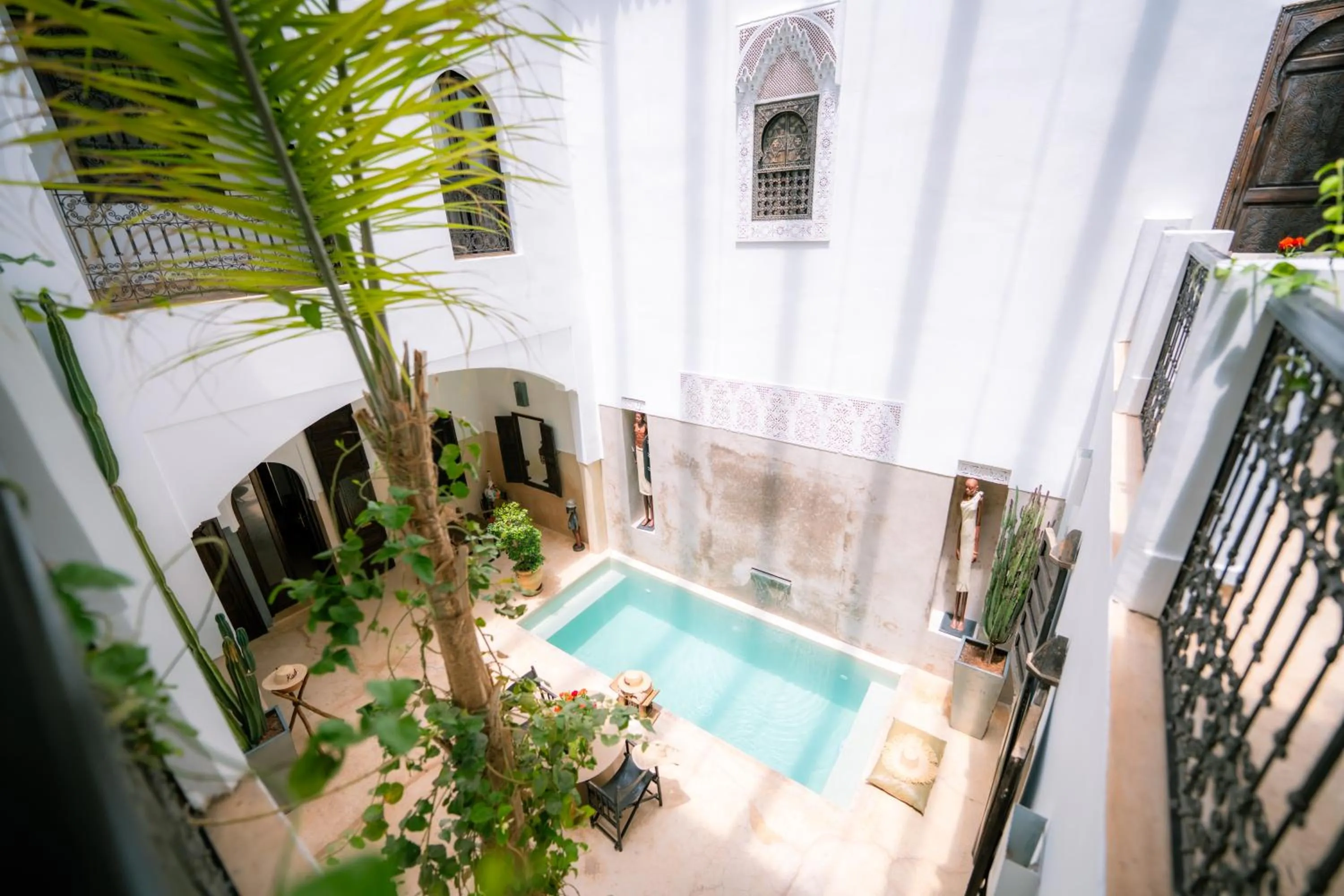 Pool view in Riad Dar Massai