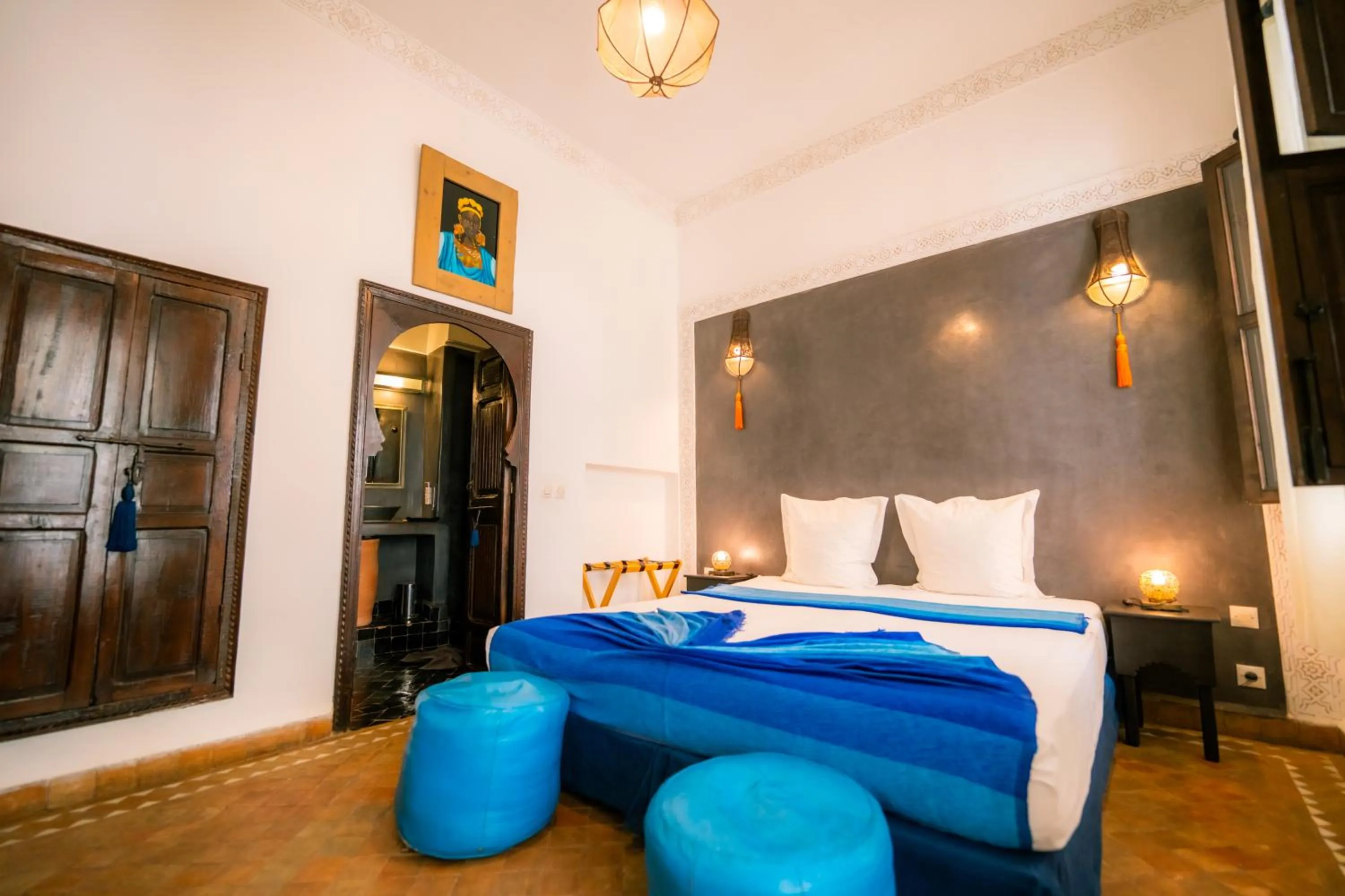 Bedroom, Bed in Riad Dar Massai