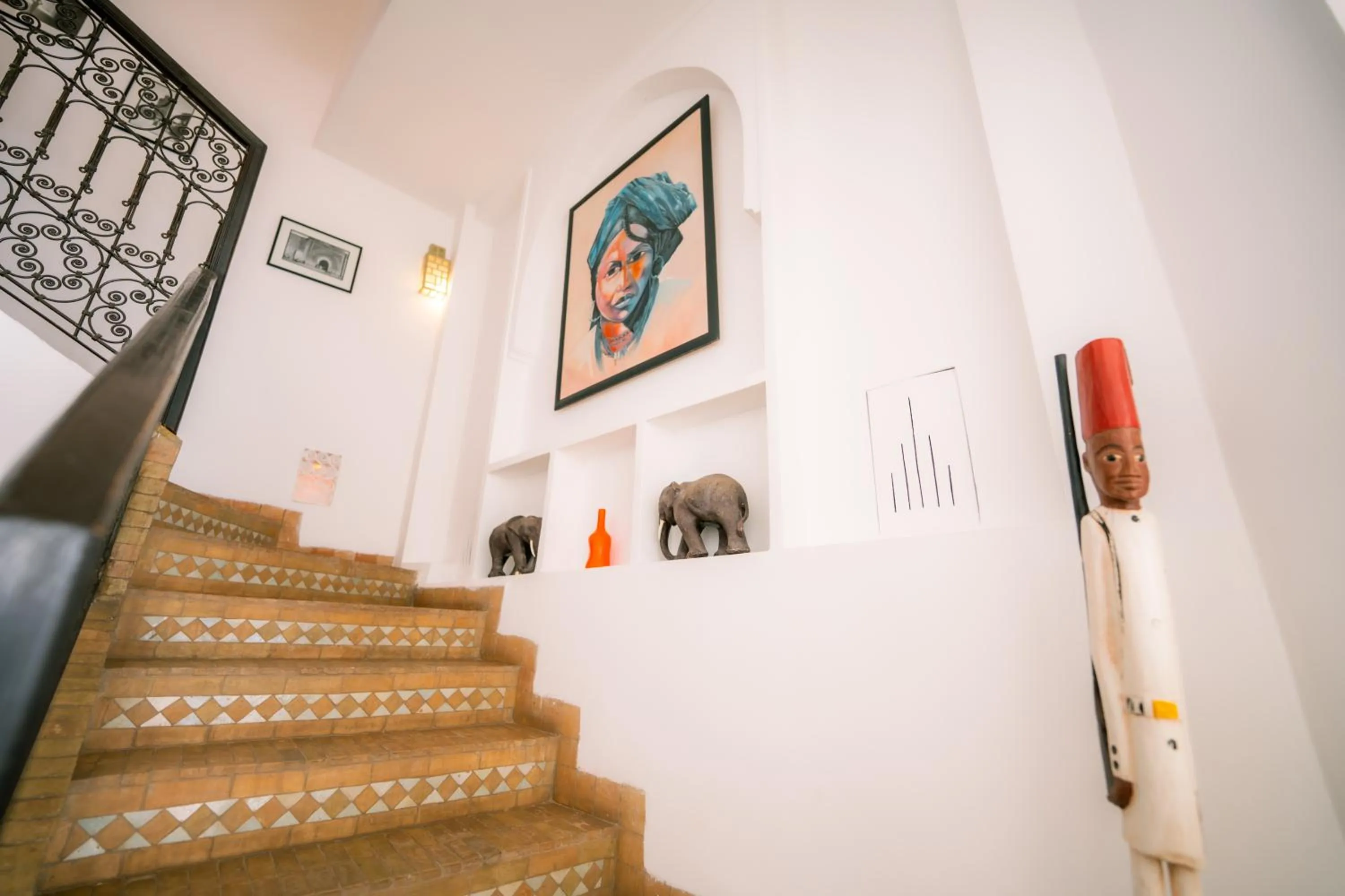 Decorative detail in Riad Dar Massai