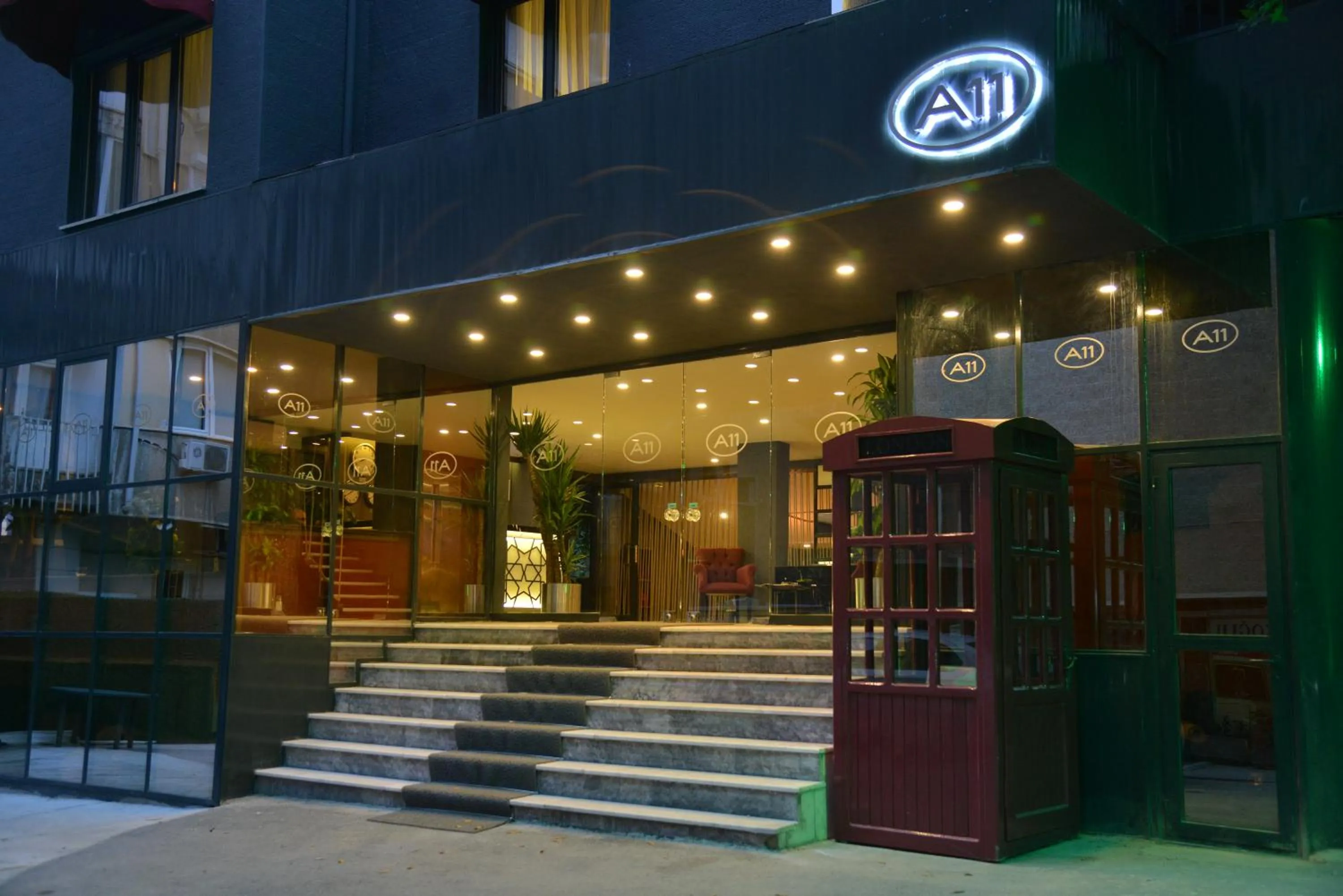 Facade/entrance in A11 Hotel