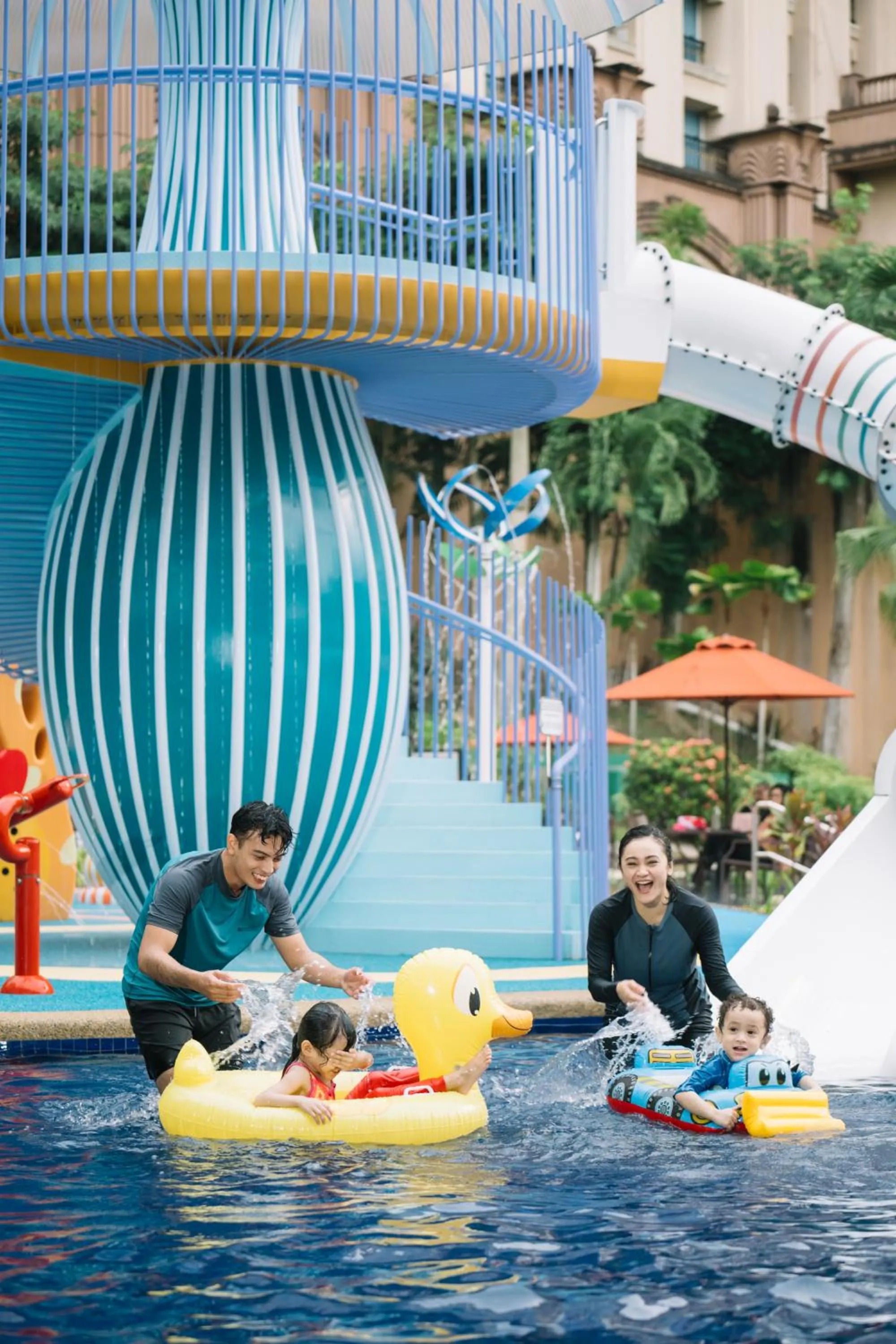 Aqua park in Putrajaya Marriott Hotel