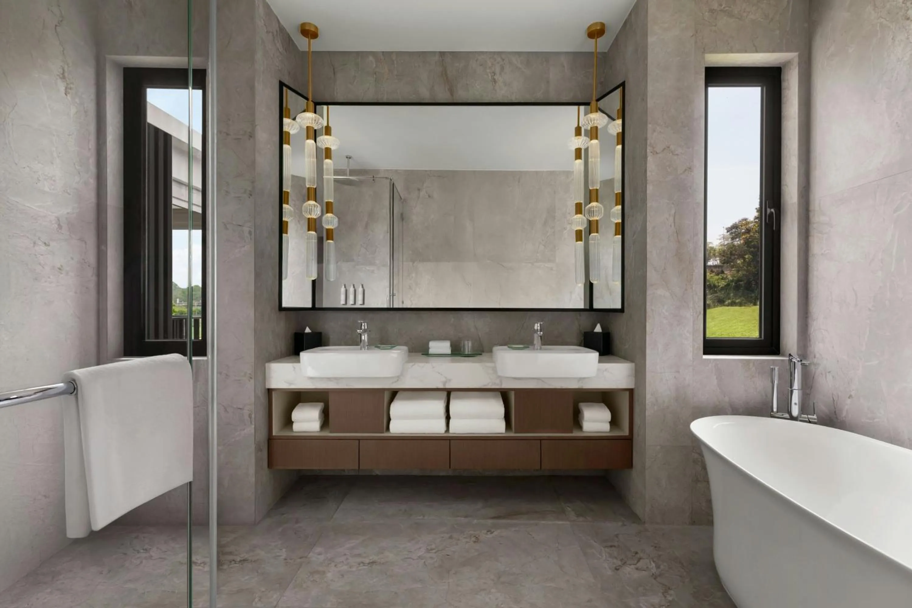 Bathroom in Putrajaya Marriott Hotel