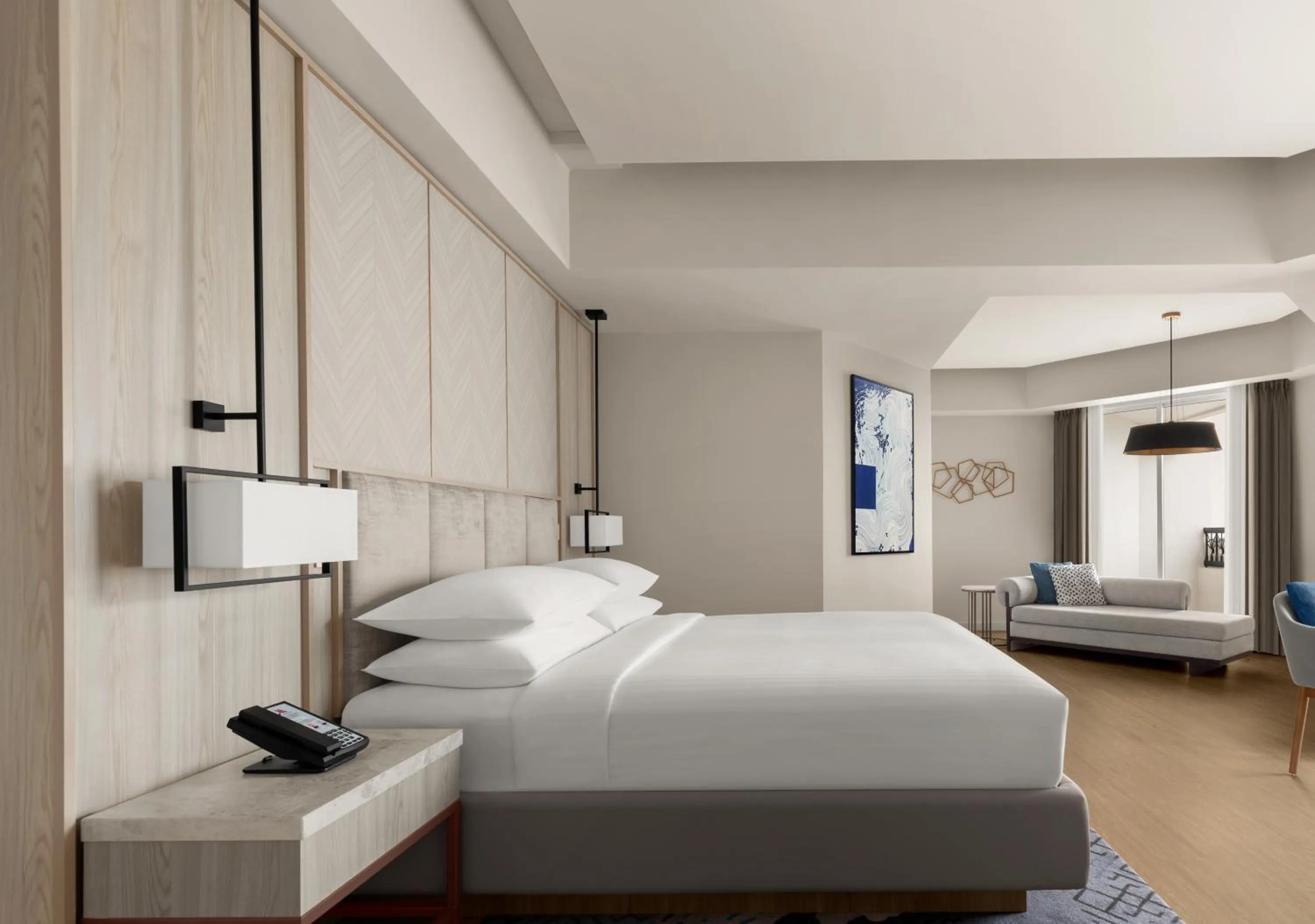 Bed in Putrajaya Marriott Hotel