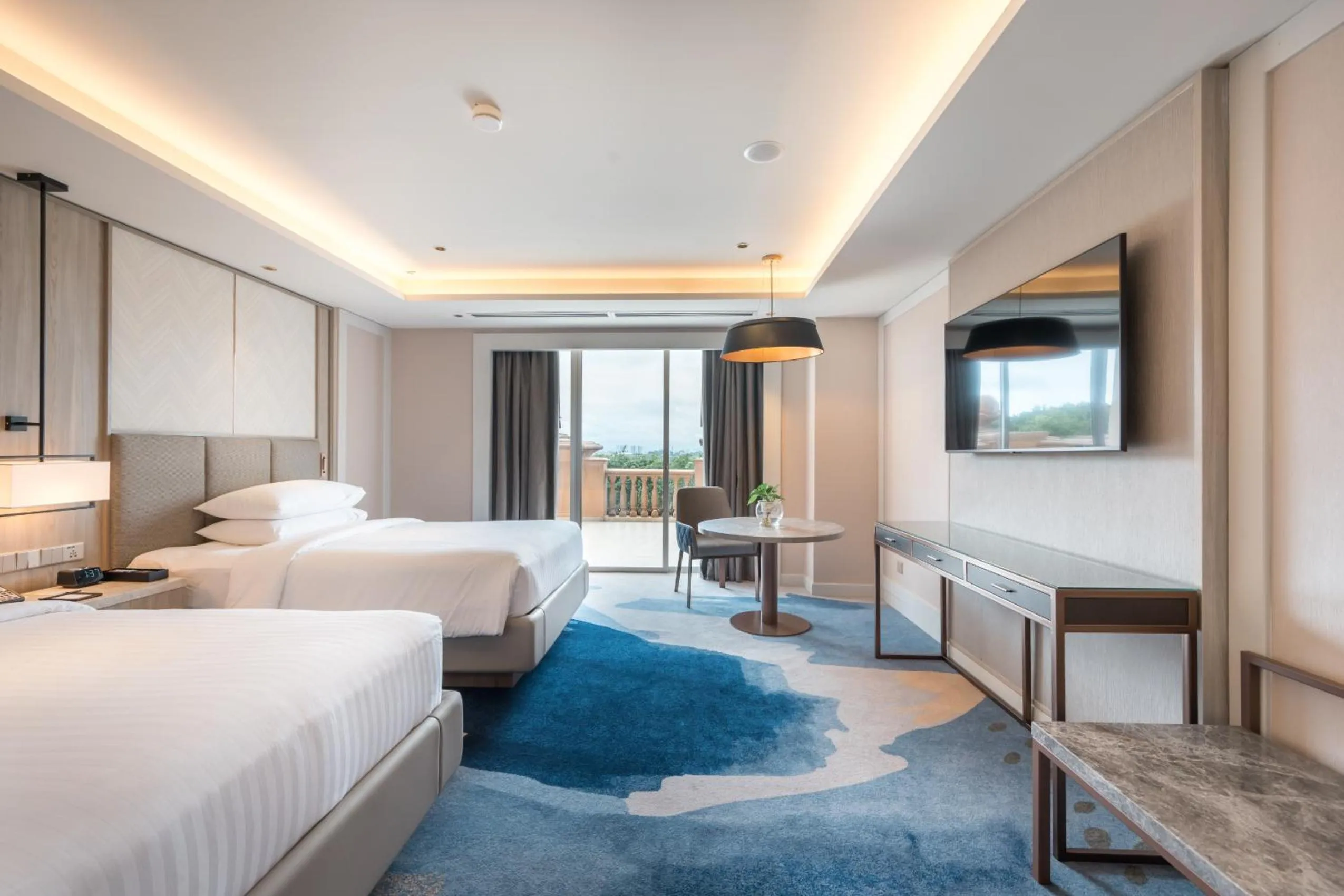 Bed in Putrajaya Marriott Hotel