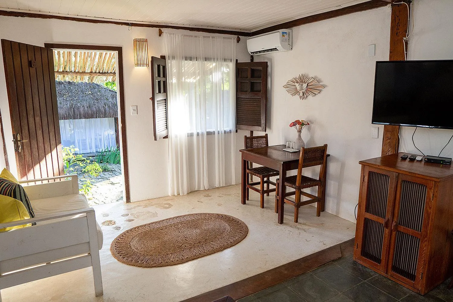 Living room in Pousada Calypso
