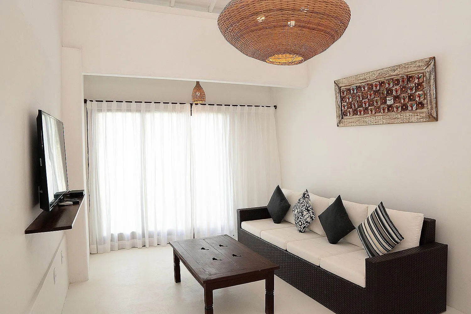 Living room in Pousada Calypso