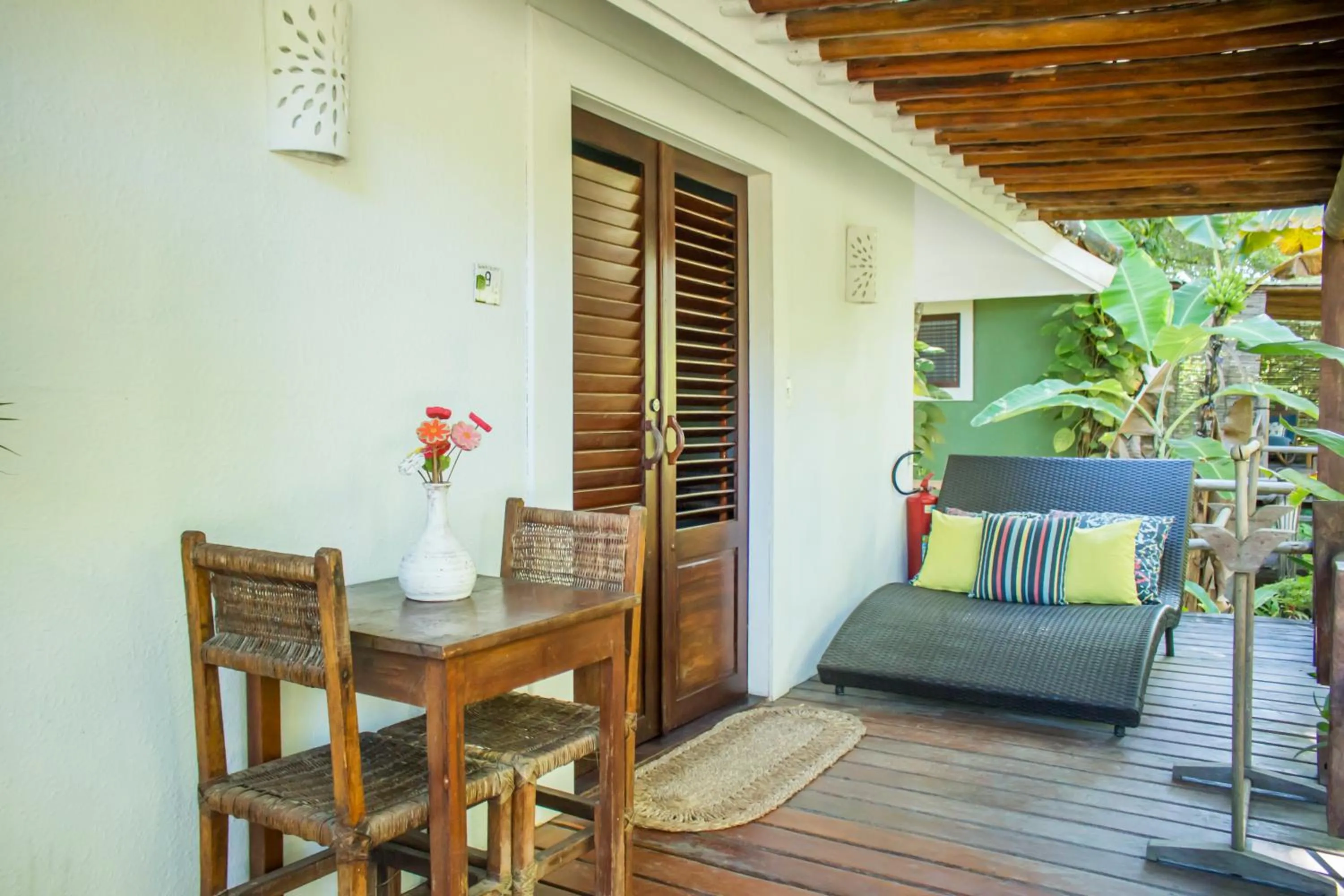 Balcony/Terrace in Pousada Calypso