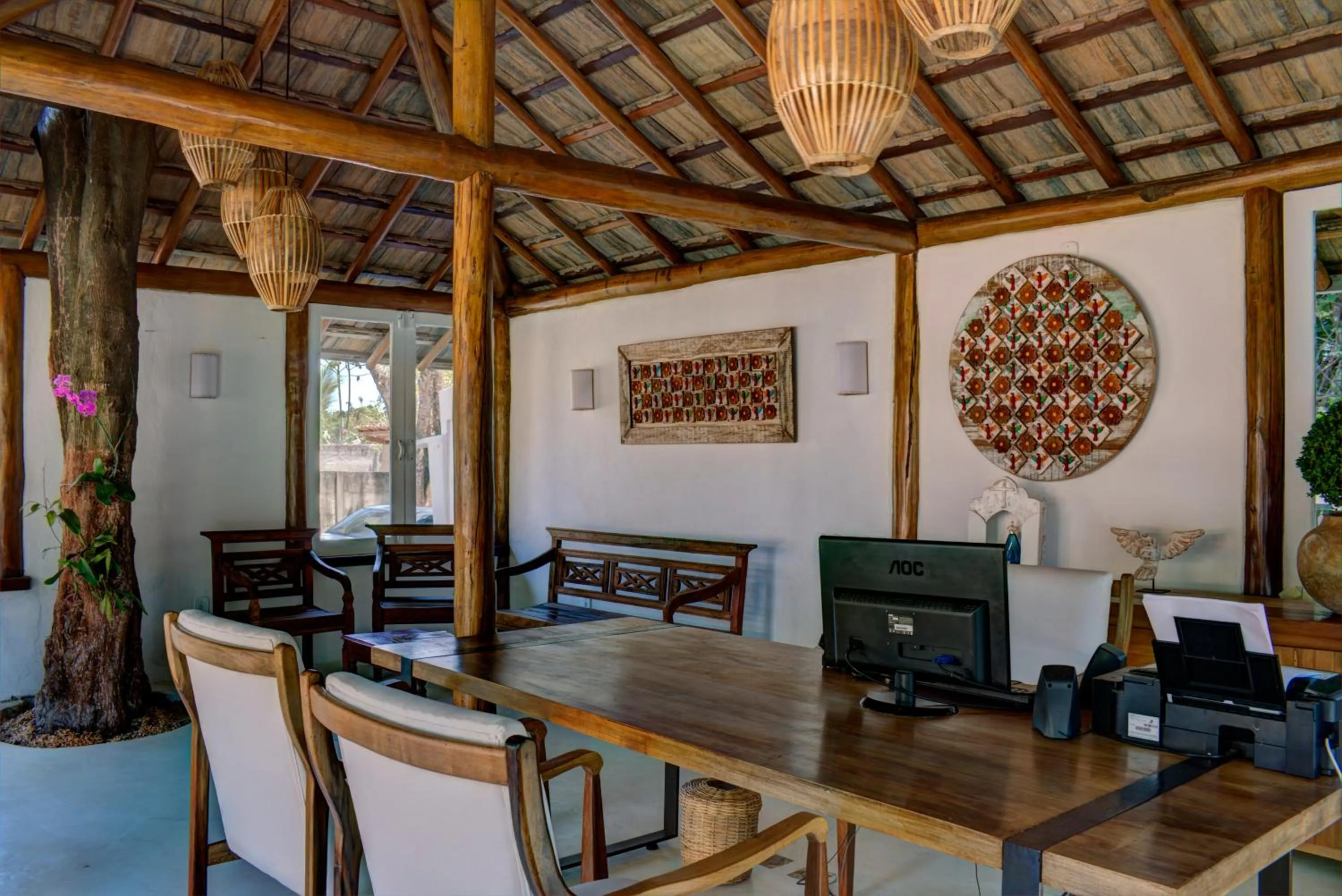 Lobby or reception in Pousada Calypso