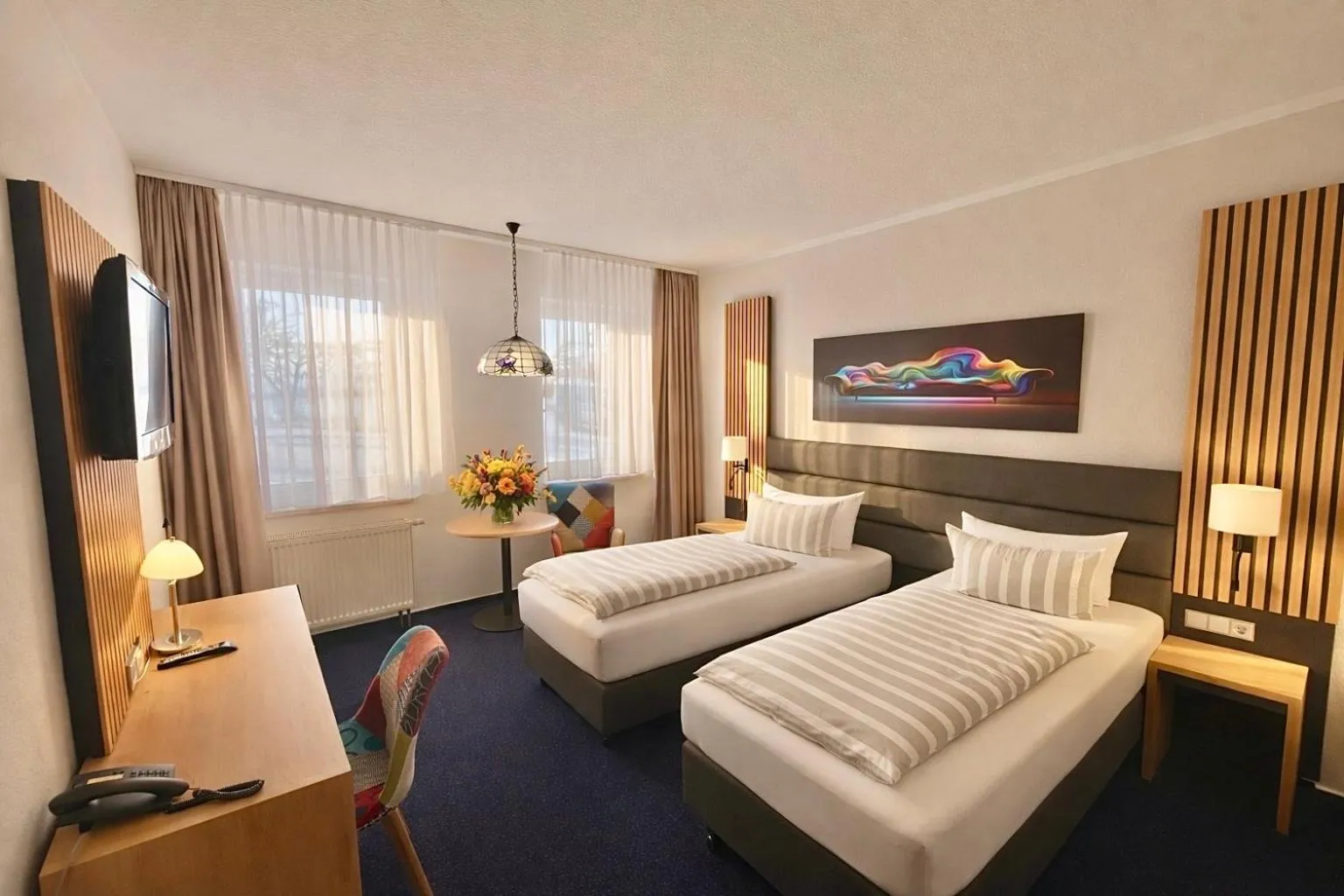 Bed in Turmhotel Schwedt