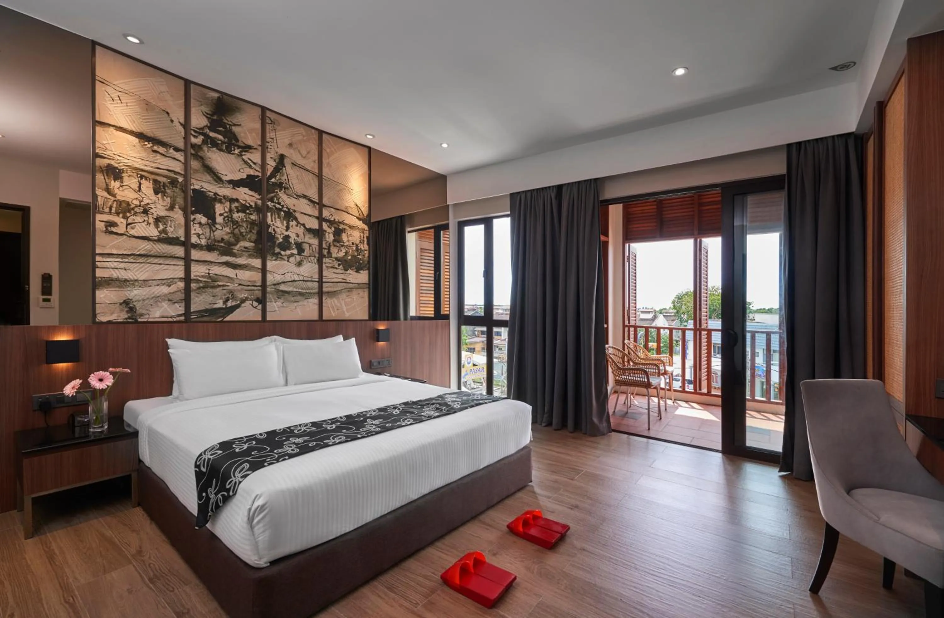 Property building, Bed in Baba House Melaka