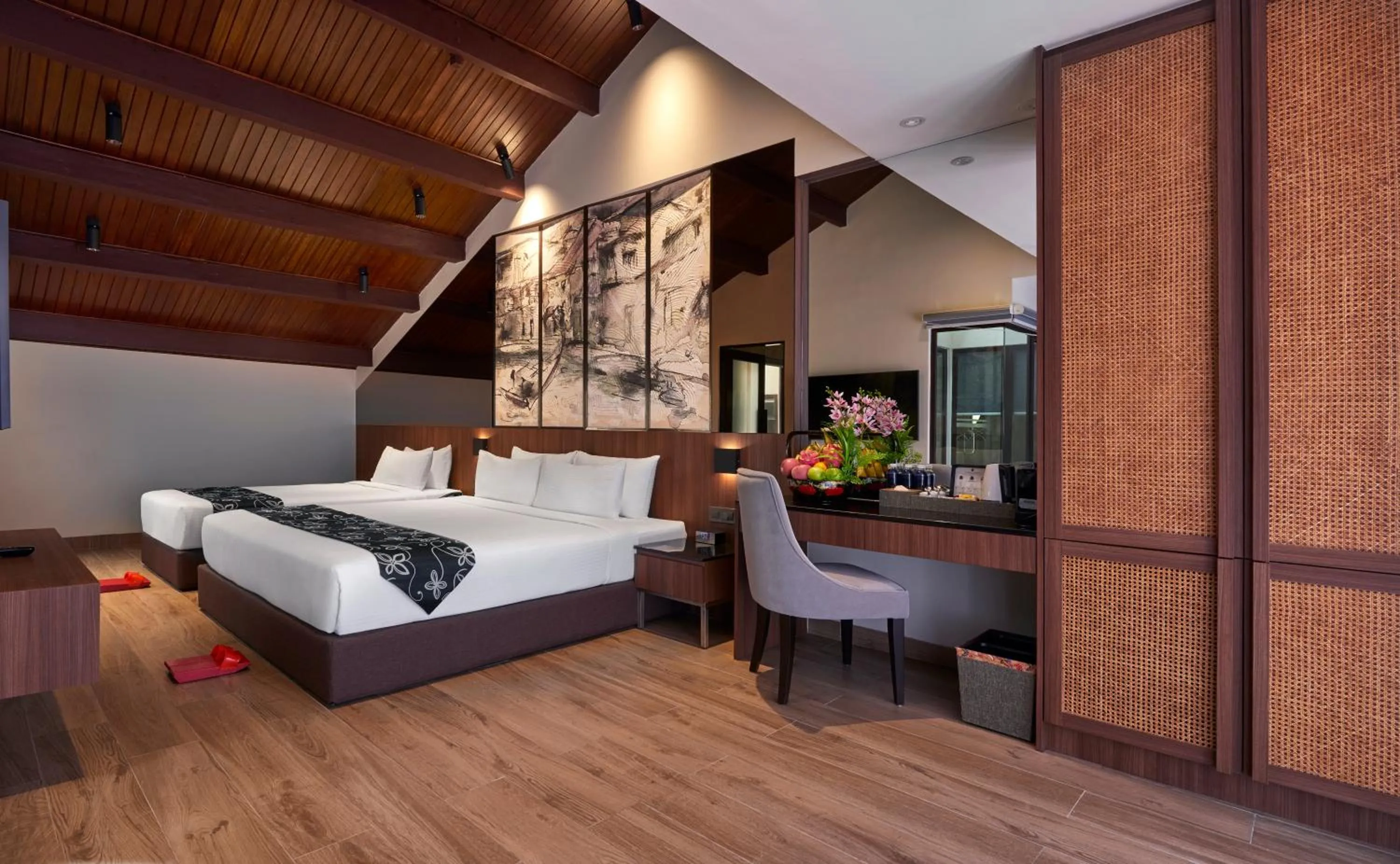 Property building, Bed in Baba House Melaka