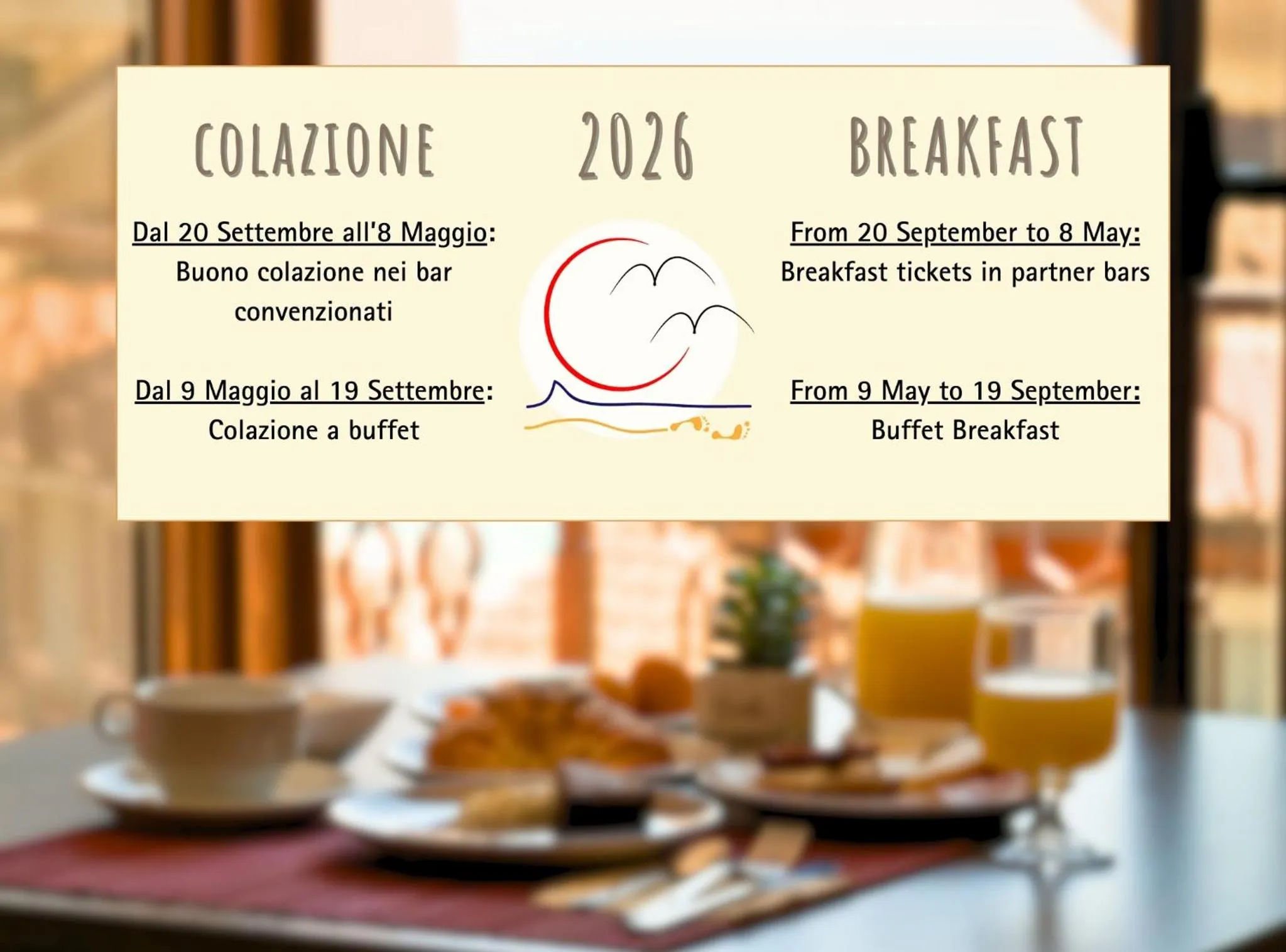 Breakfast in B&B a due passi dal mare