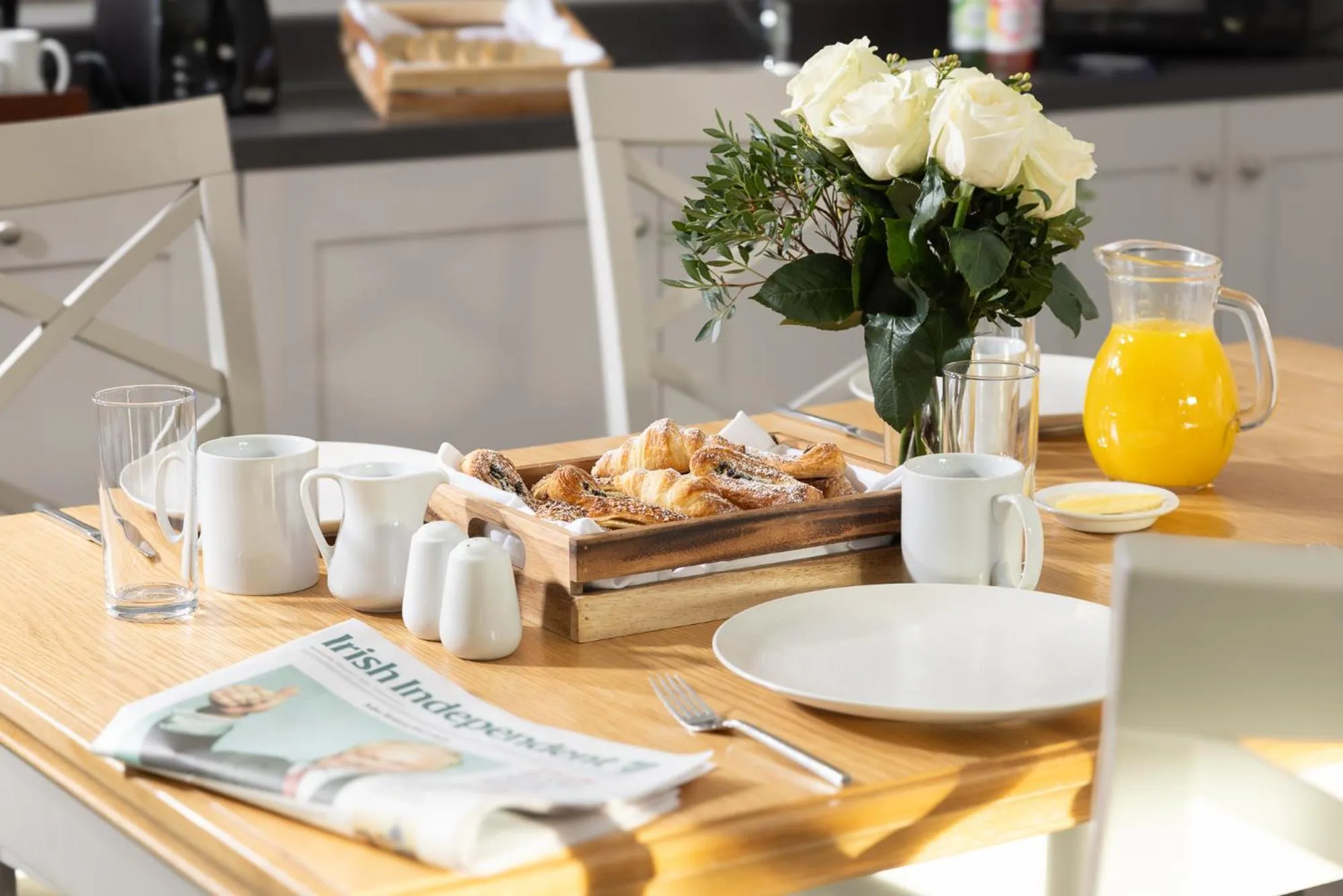 Dining area in The Lodges at Kilkea Castle