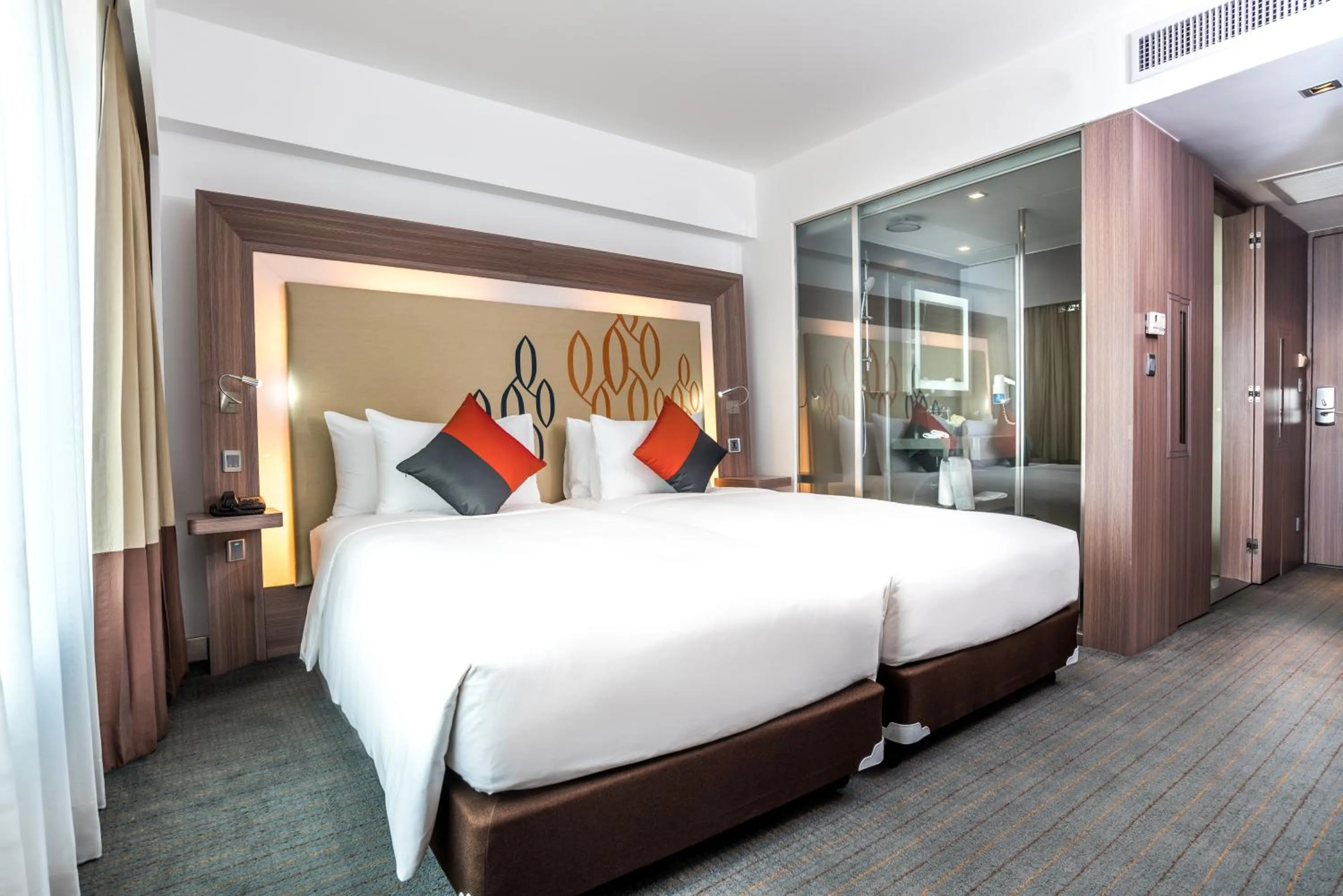 Bed in Hilton Garden Inn Bangkok Silom