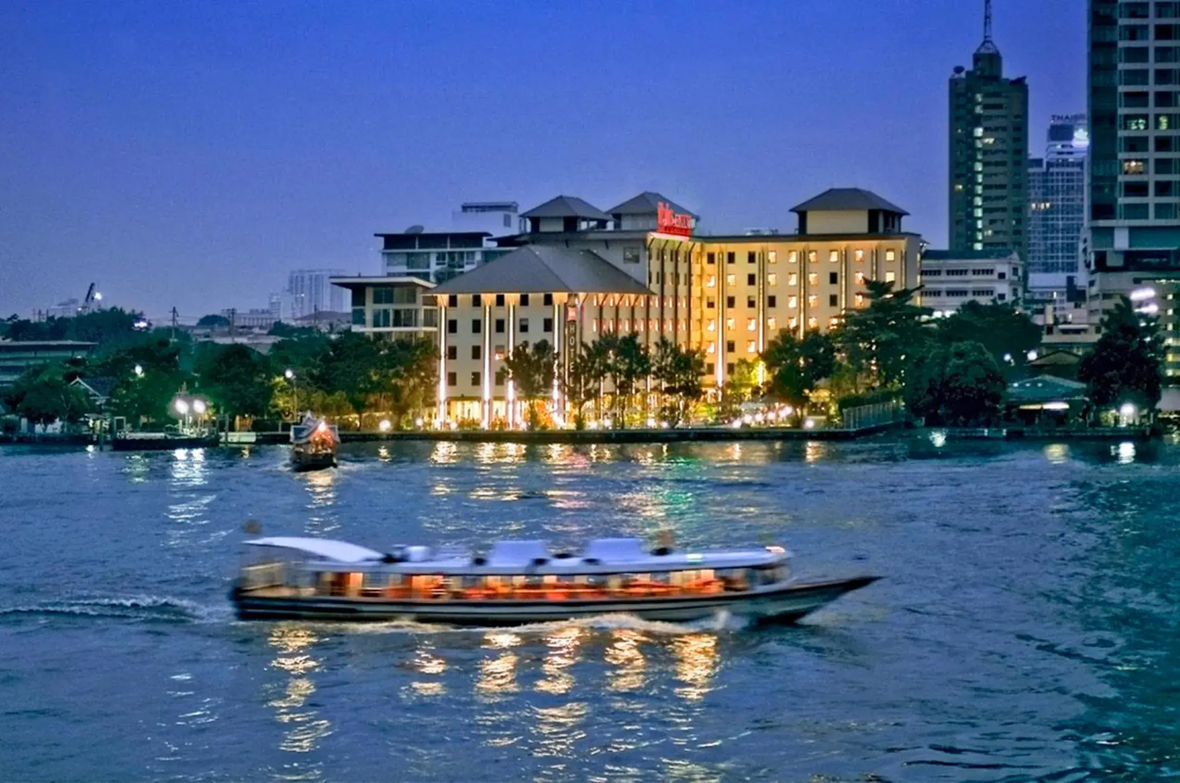 River view in Ibis Bangkok Riverside River view in Ibis Bangkok Riverside