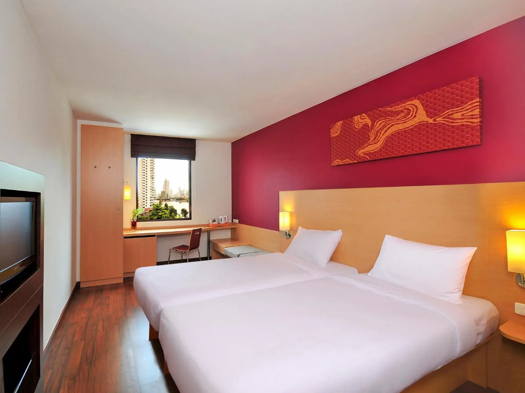 Bed in Ibis Bangkok Riverside Bed in Ibis Bangkok Riverside