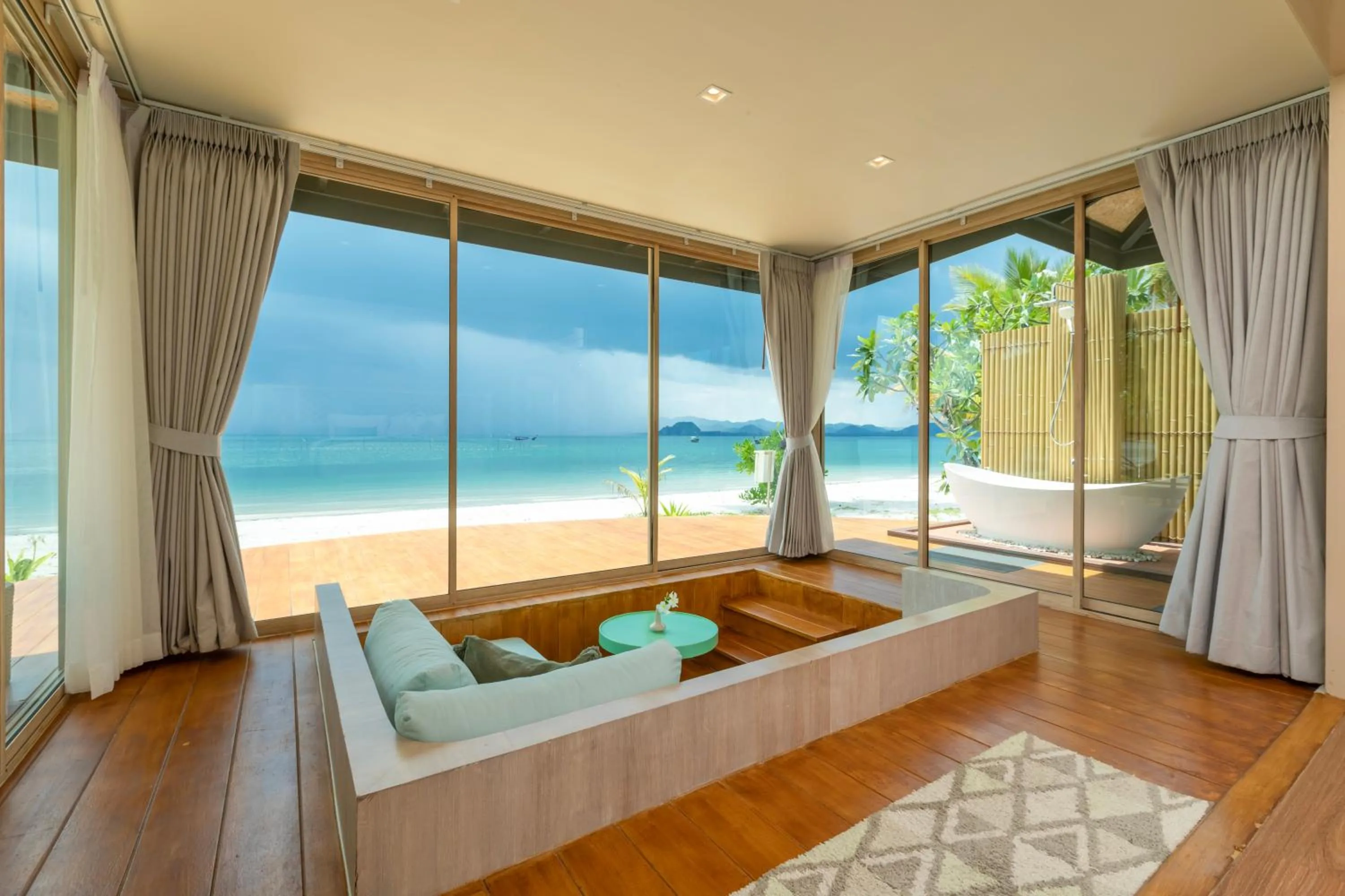 Bed in Koh Mook Sivalai Beach Resort