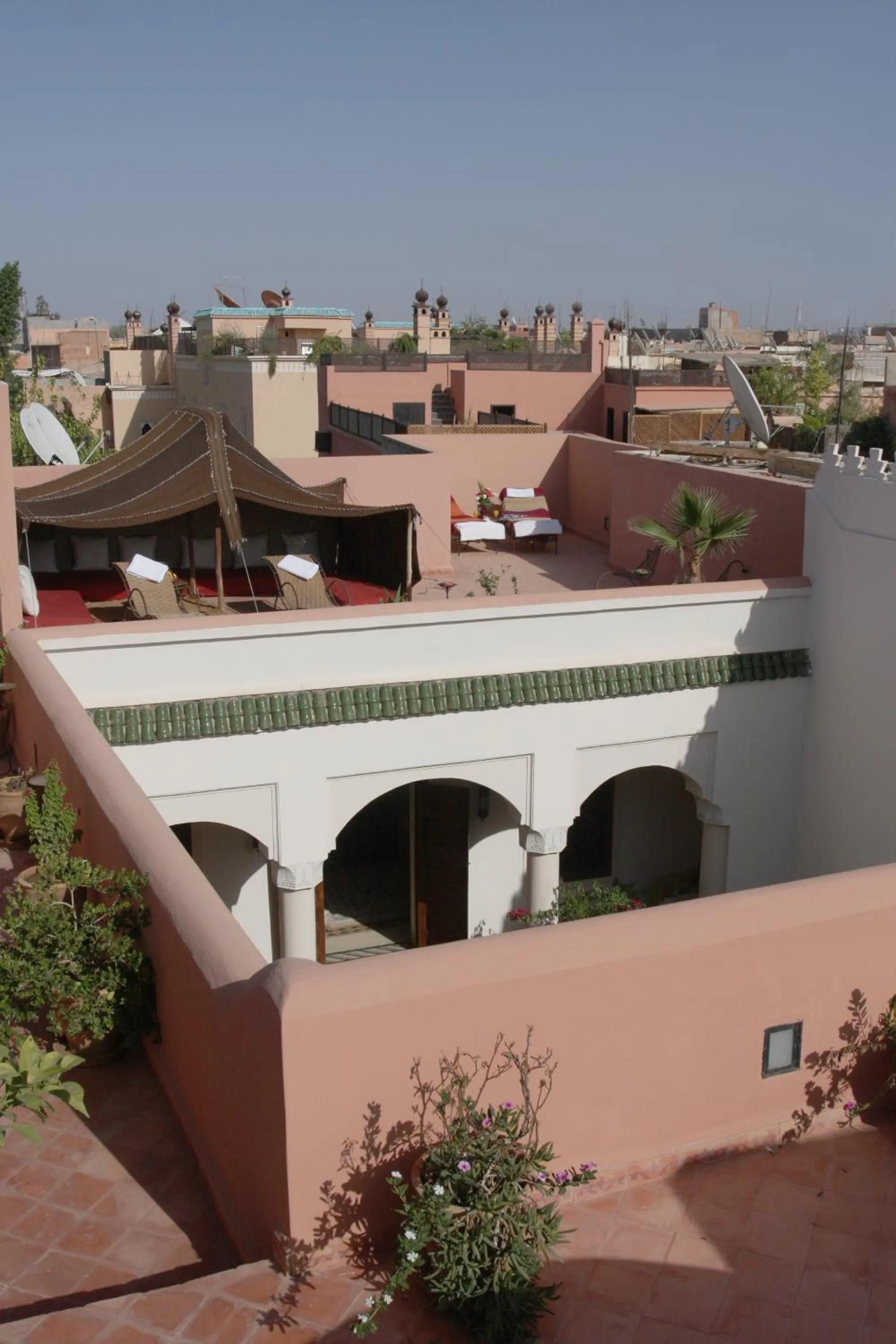 Bird's eye view in Riad Cannelle