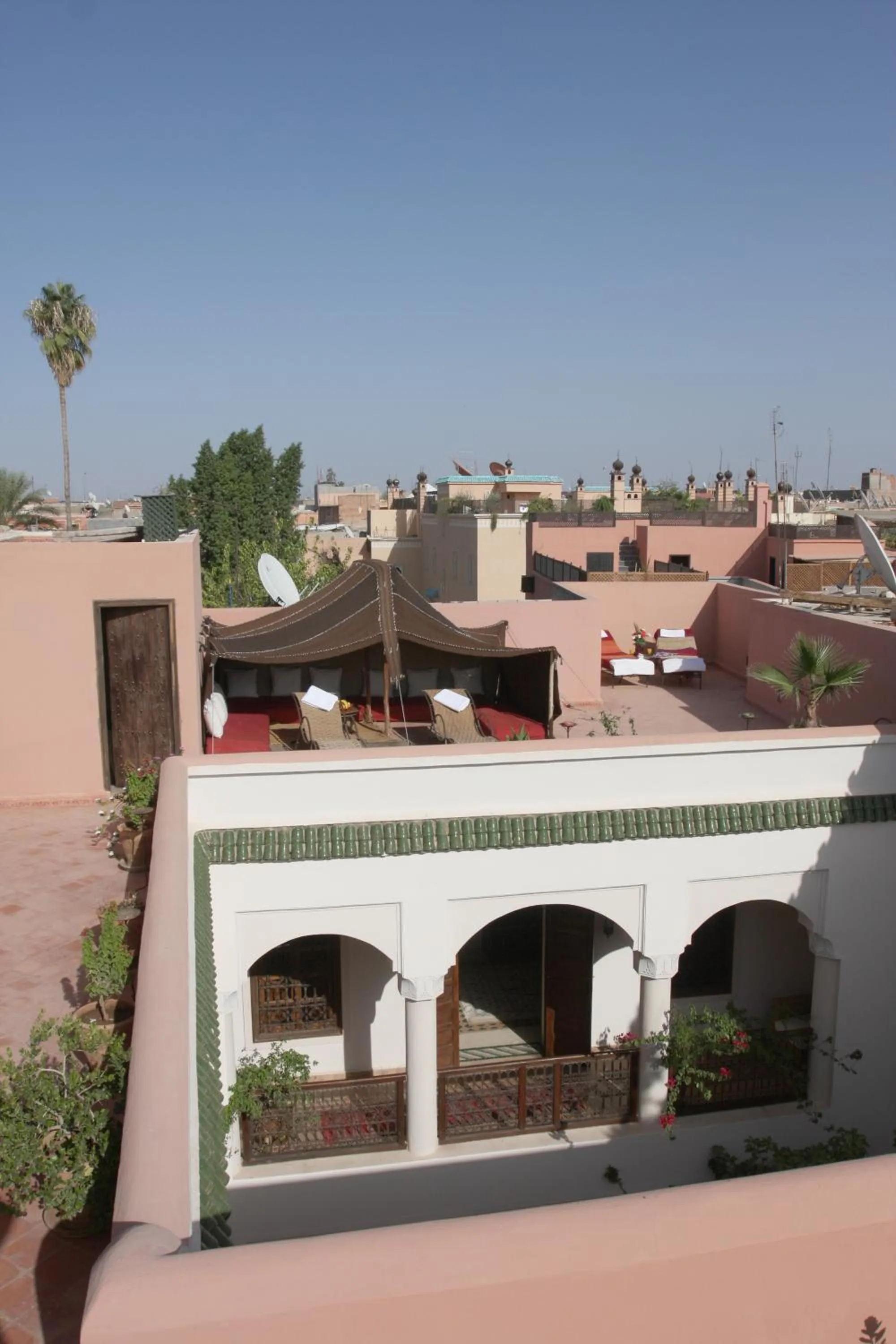 Bird's eye view in Riad Cannelle