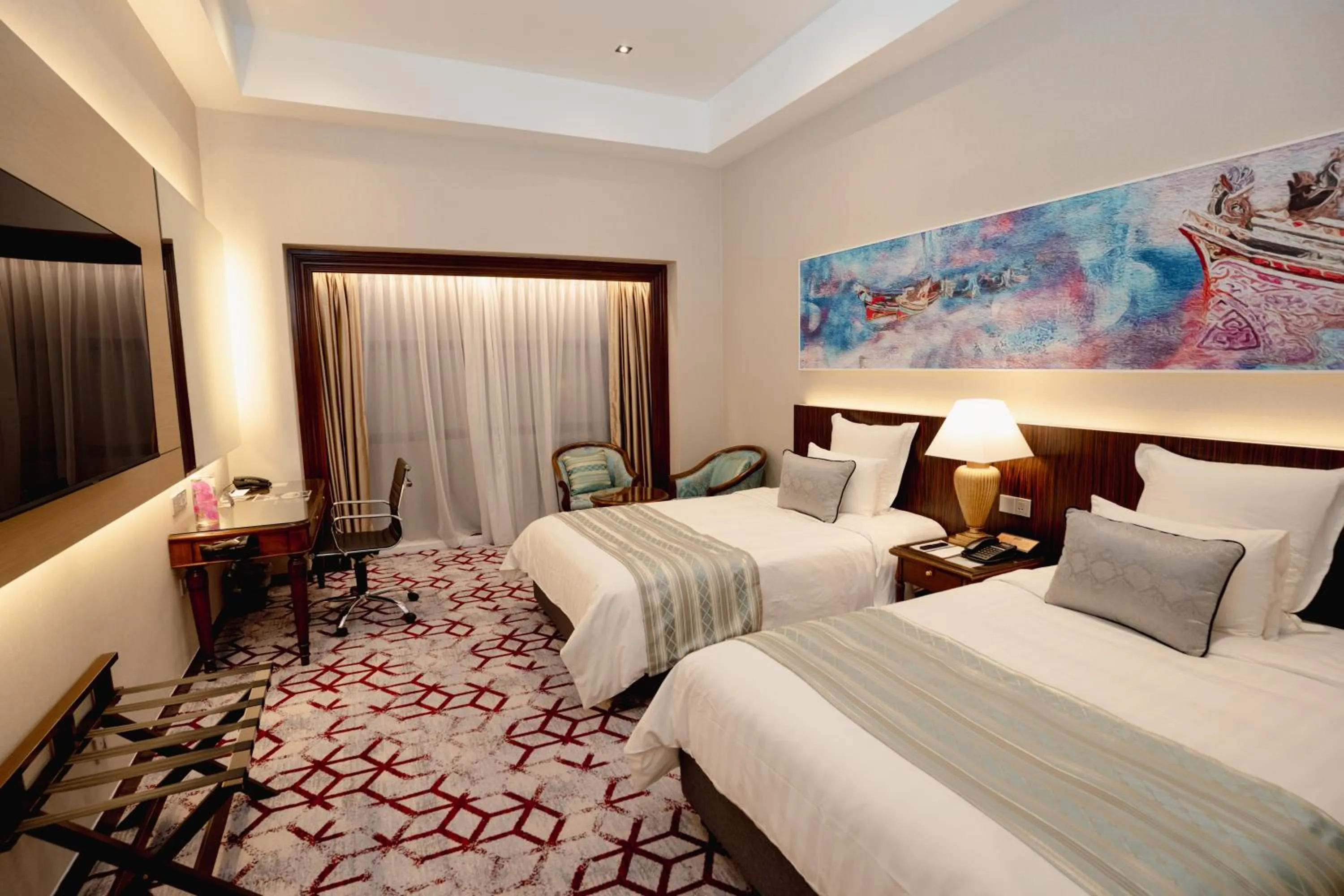 Photo of the whole room, Bed in Renai Hotel Kota Bharu