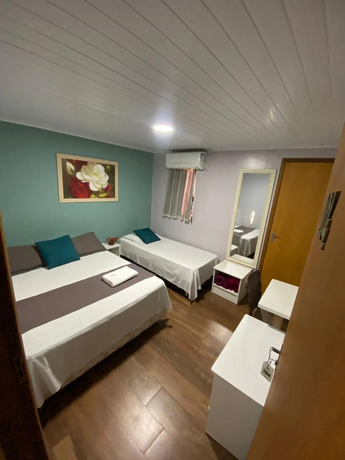 Bed in Queiroz Palace Hotel