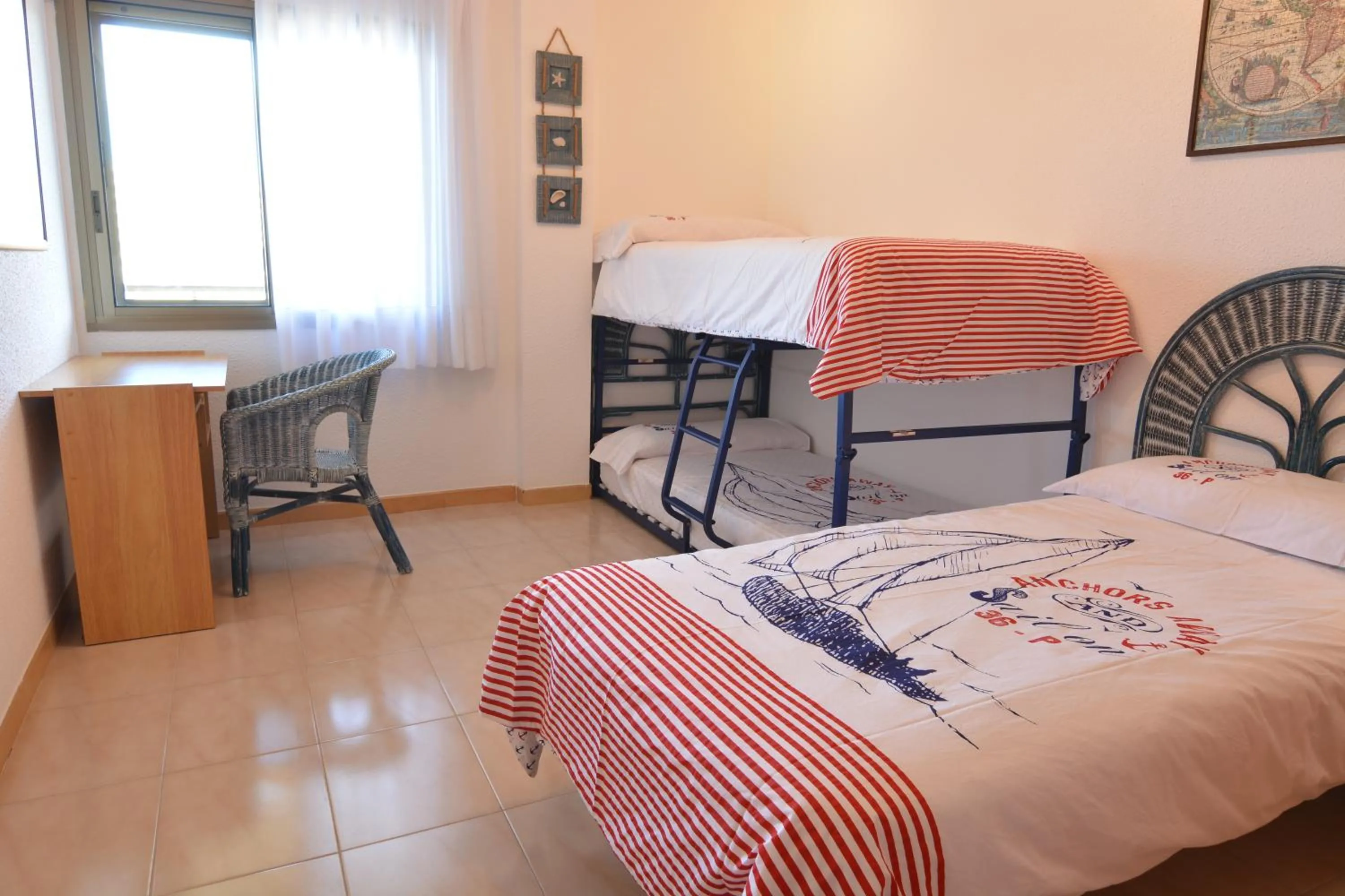 Bedroom, Bed in Saval Cala Font