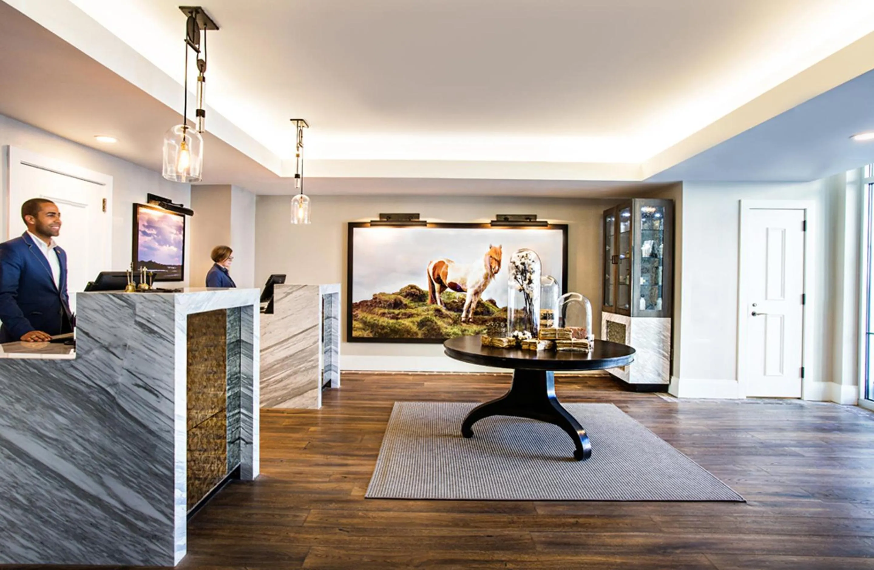 Lobby or reception in The Restoration Hotel