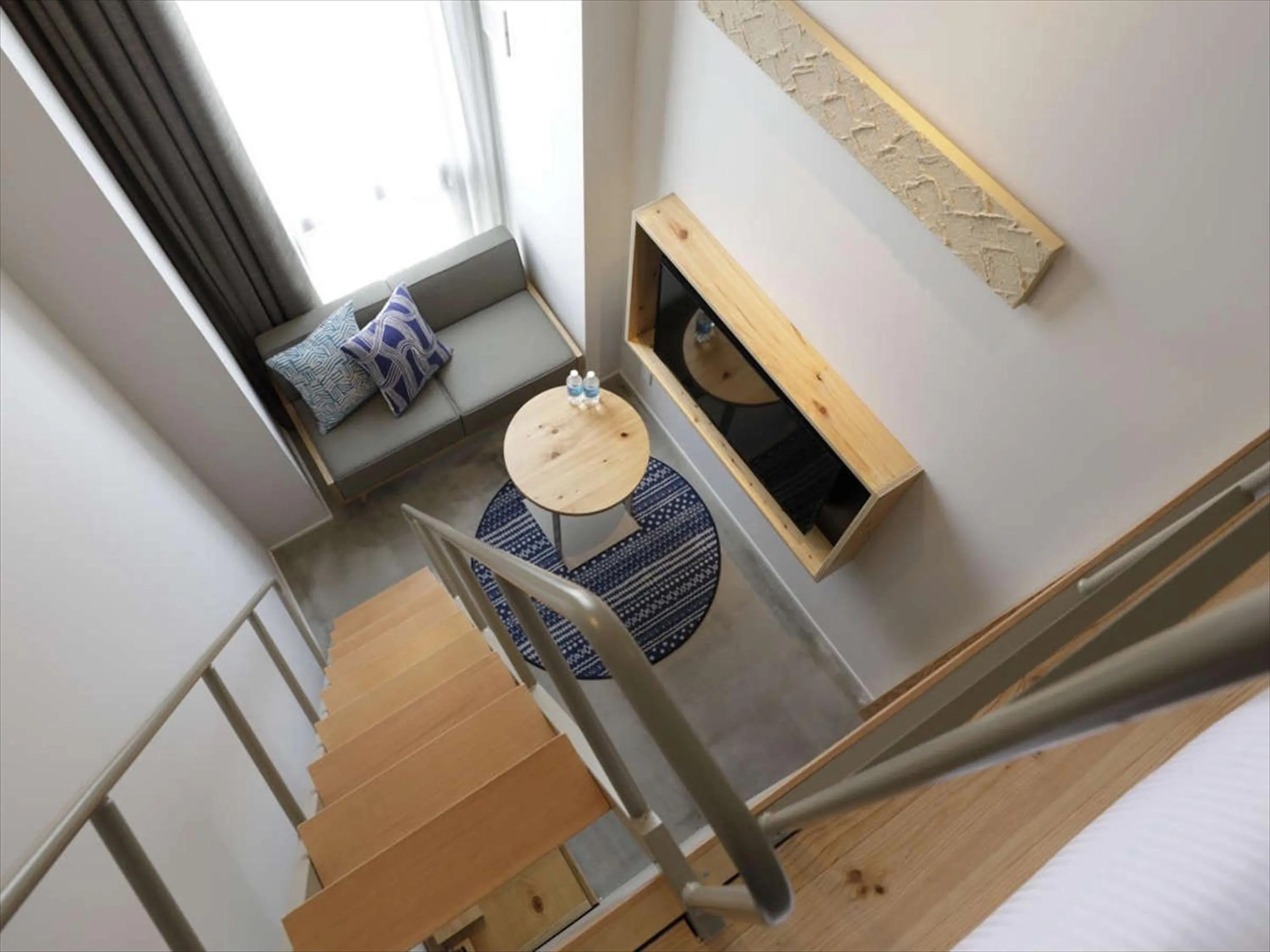 Living room, Bed in Hotel Locus