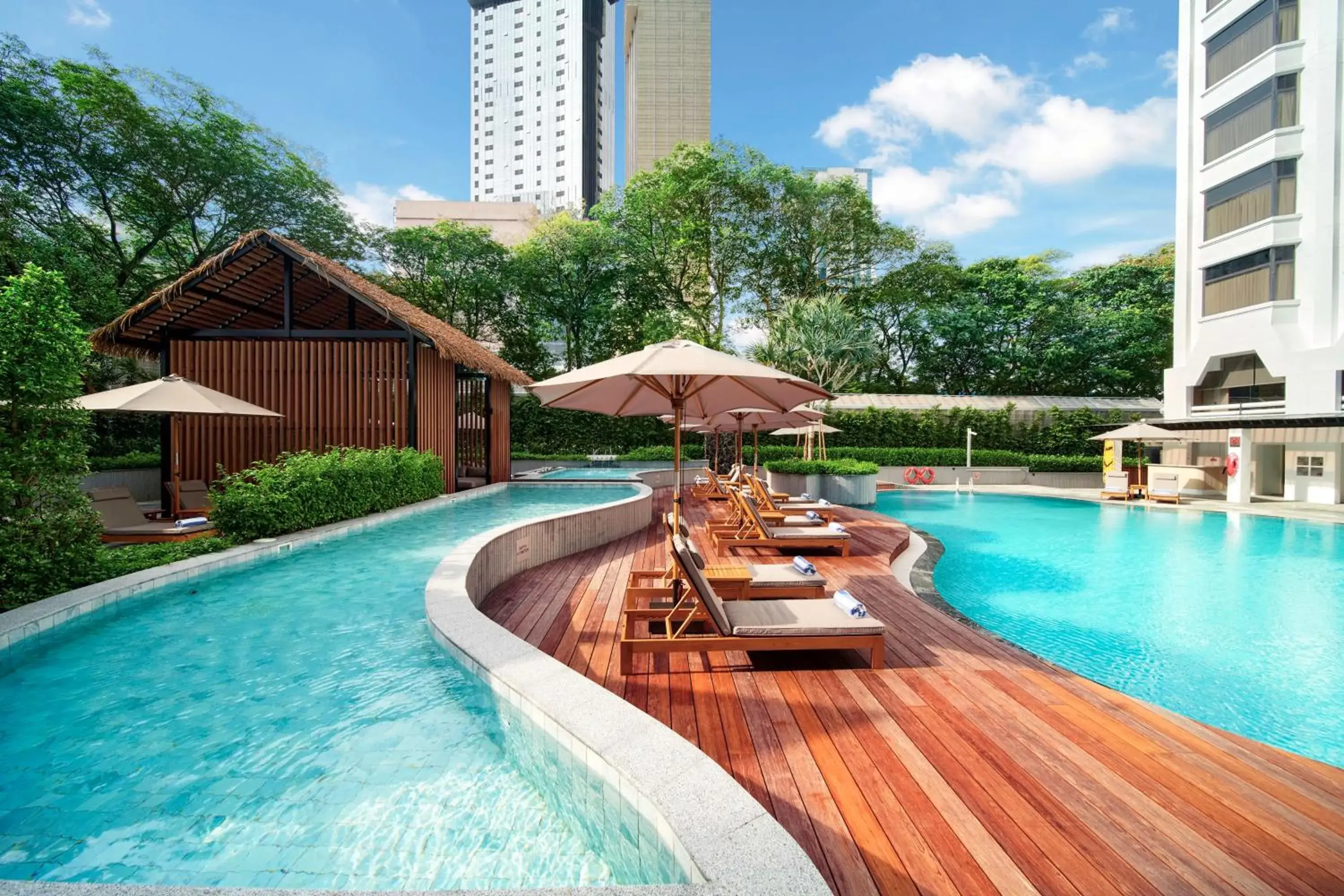 Pool view in Hilton Petaling Jaya Pool view in Hilton Petaling Jaya