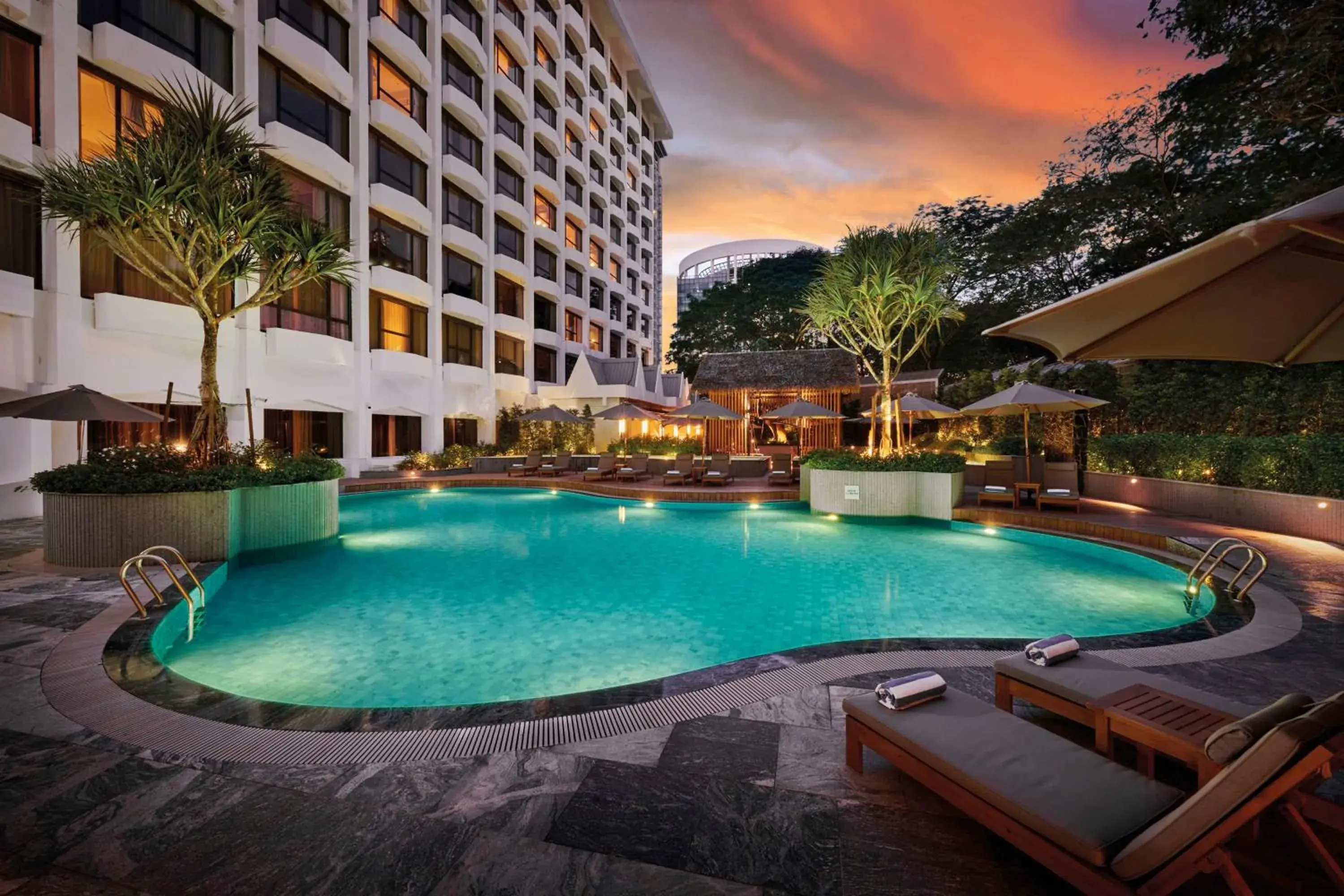 Pool view in Hilton Petaling Jaya Pool view in Hilton Petaling Jaya