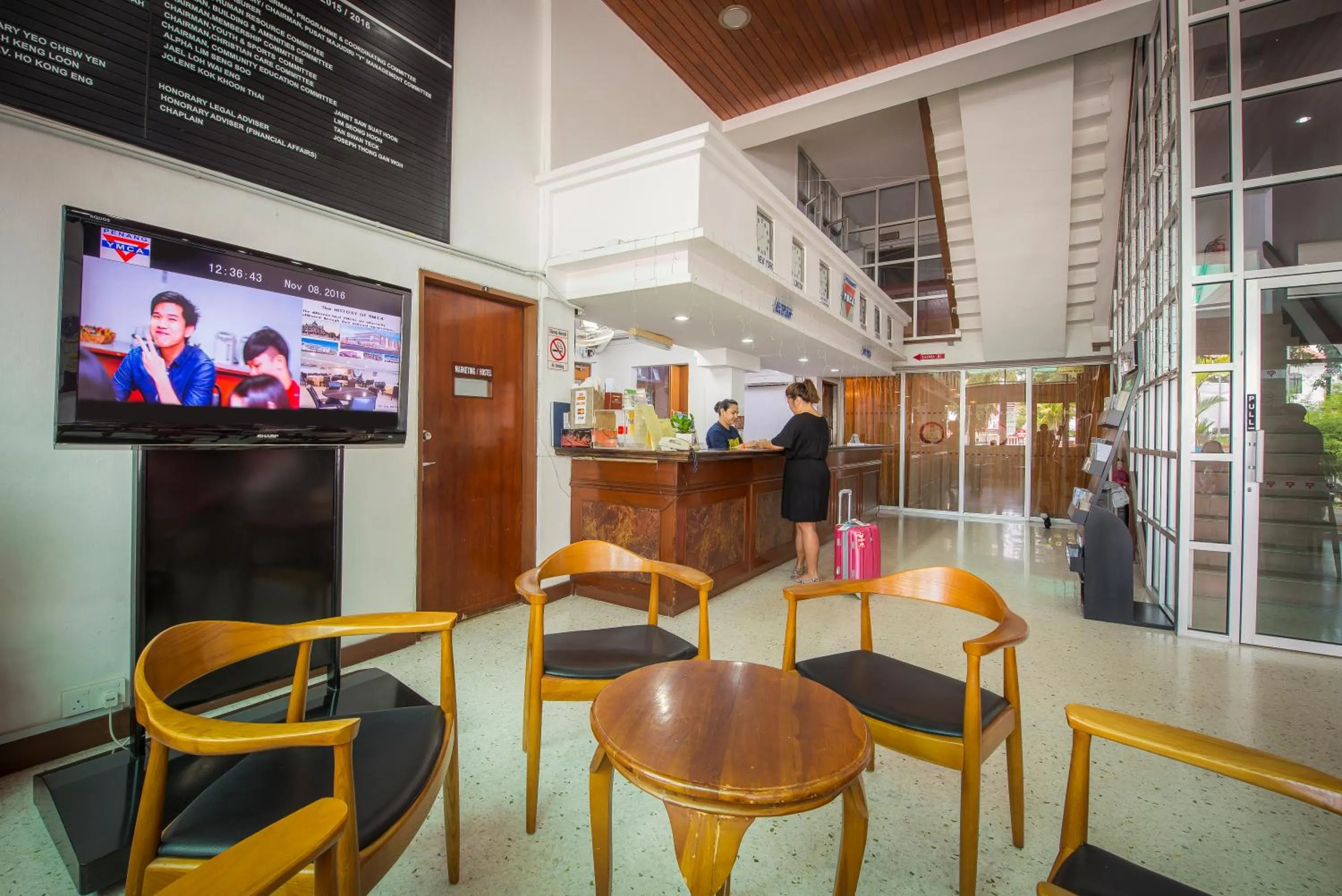 Lobby or reception in YMCA Penang