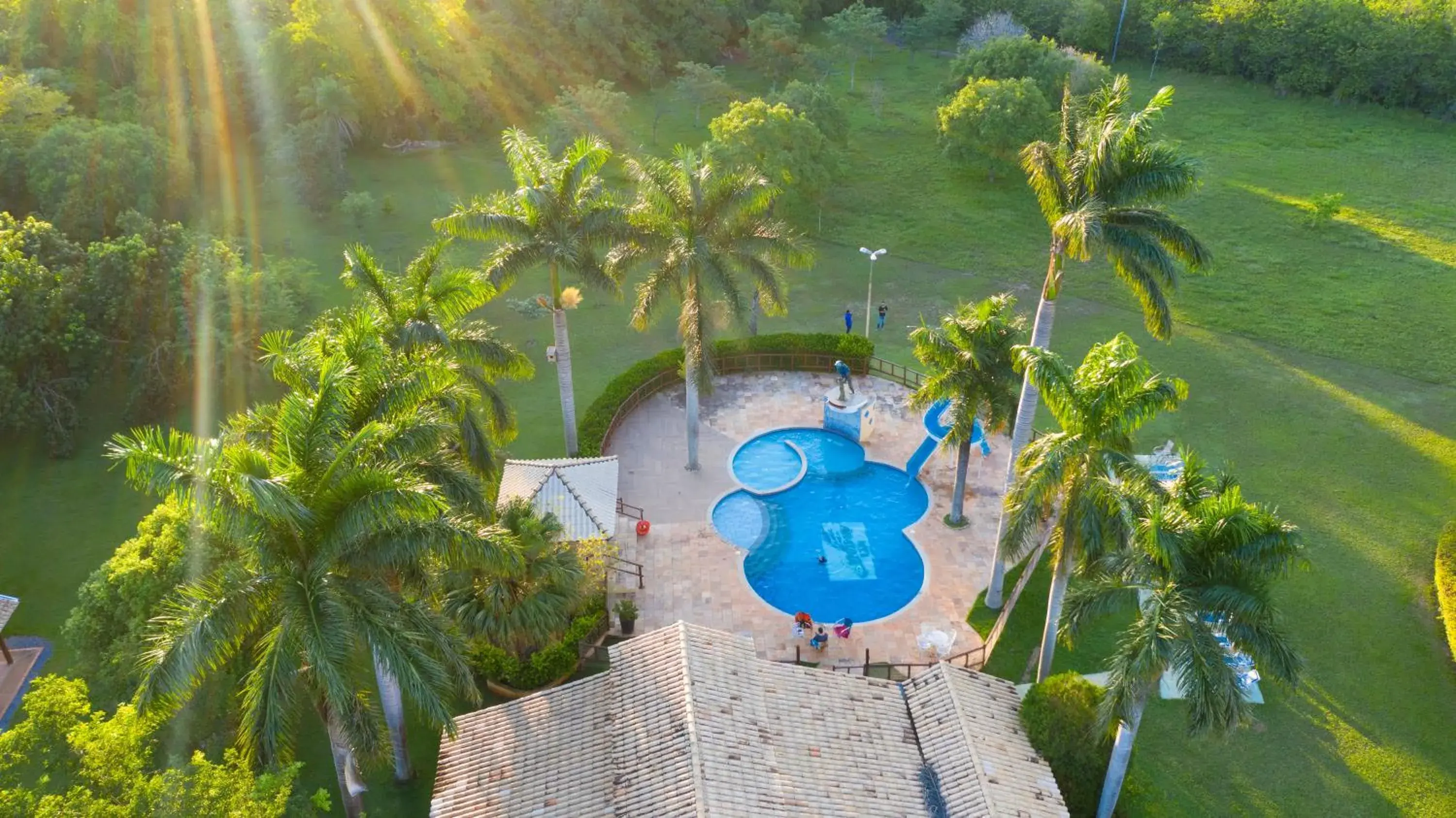 Garden view in Hotel Pousada Arauna Garden view in Hotel Pousada Arauna