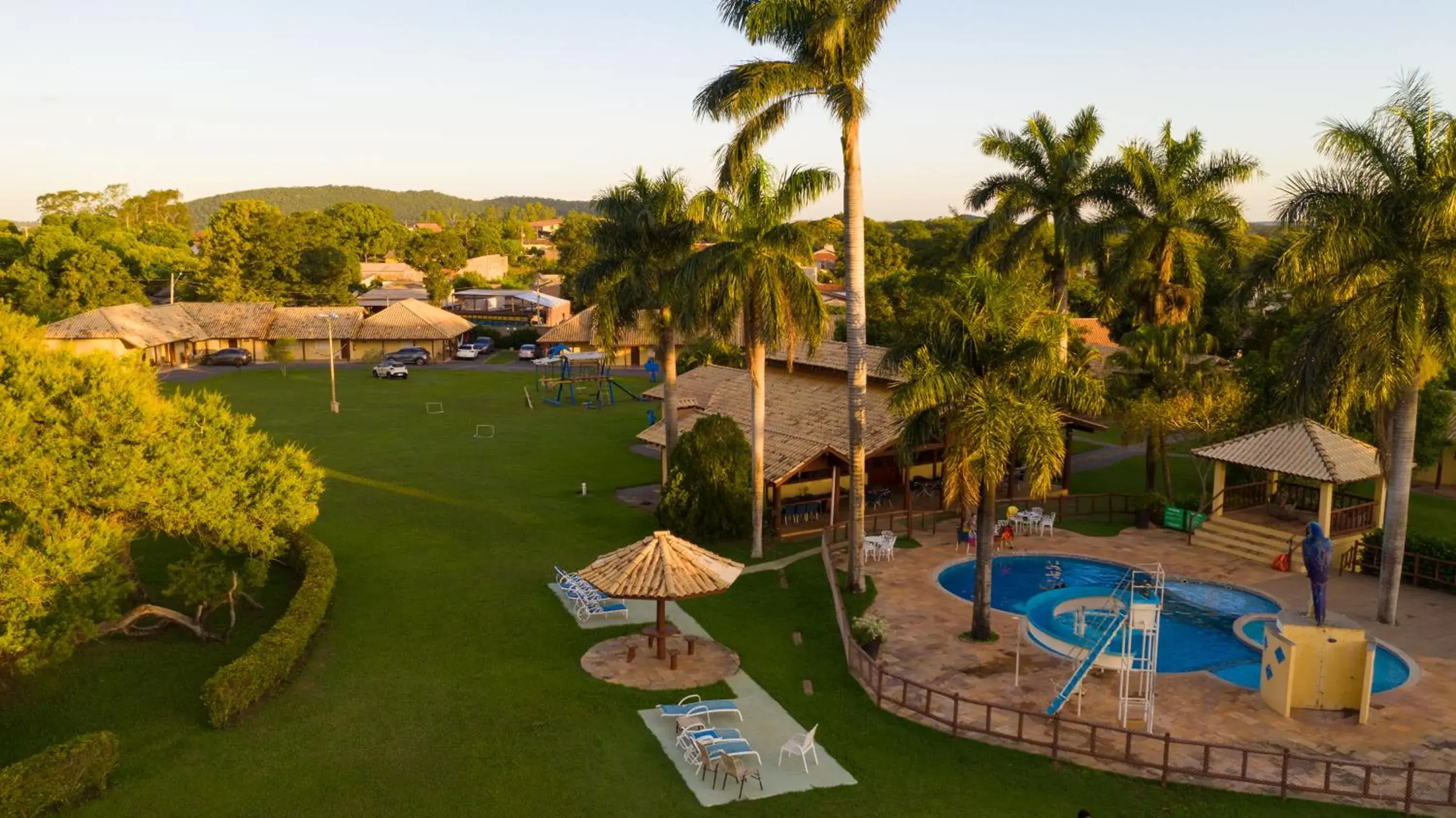 Garden view in Hotel Pousada Arauna Garden view in Hotel Pousada Arauna