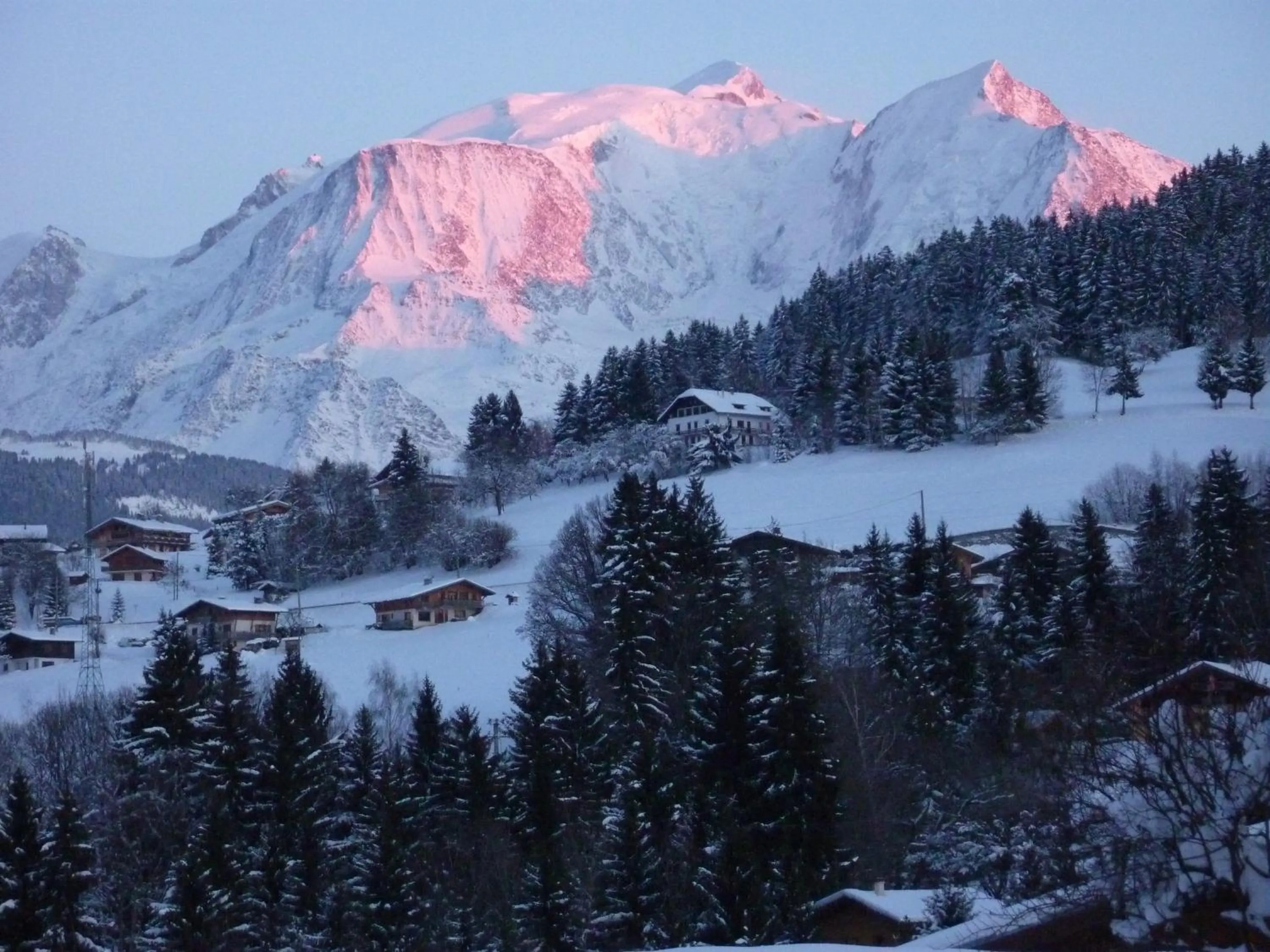 Winter in La ferme du Mont-Blanc