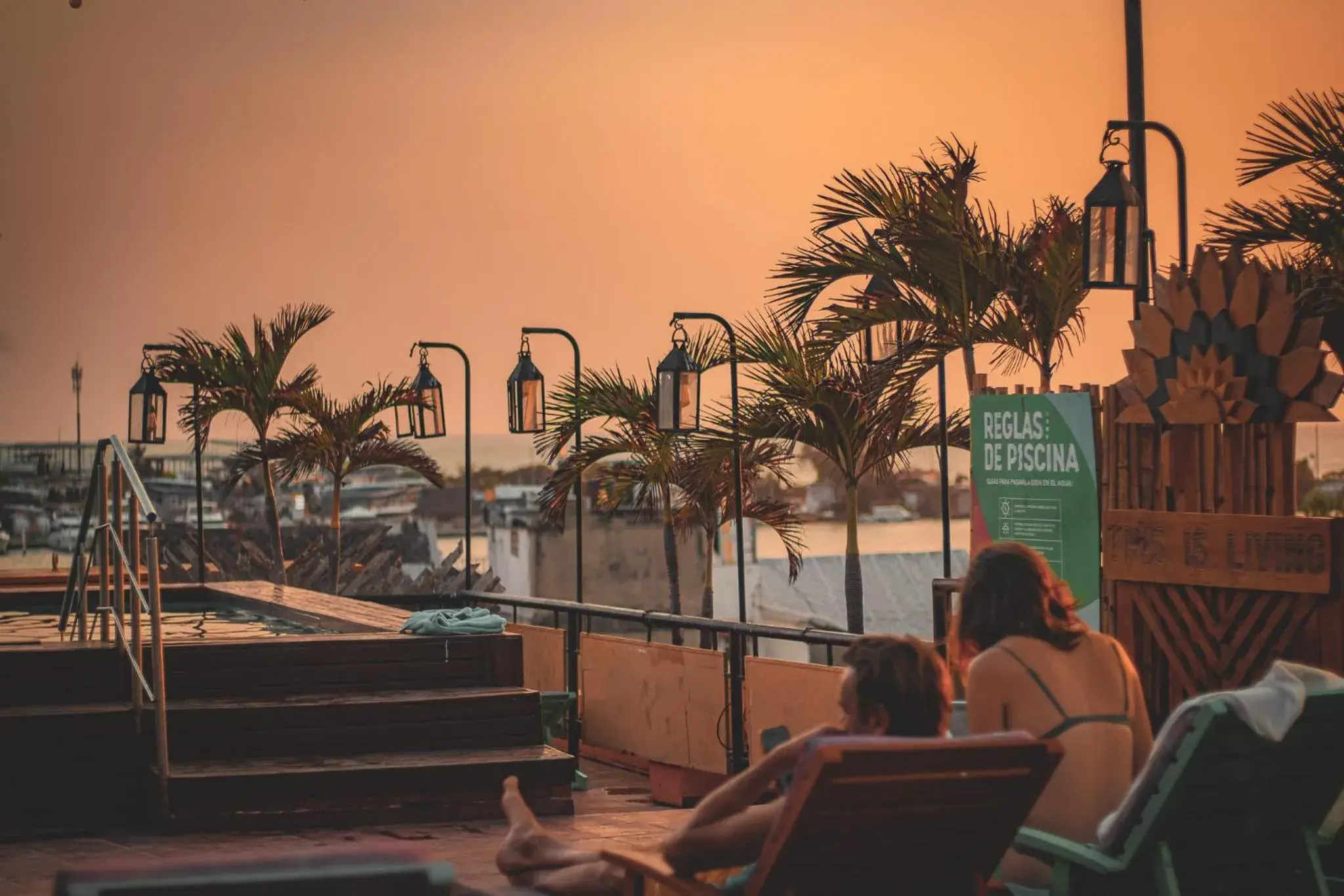 Pool view in Selina Cartagena Pool view in Selina Cartagena