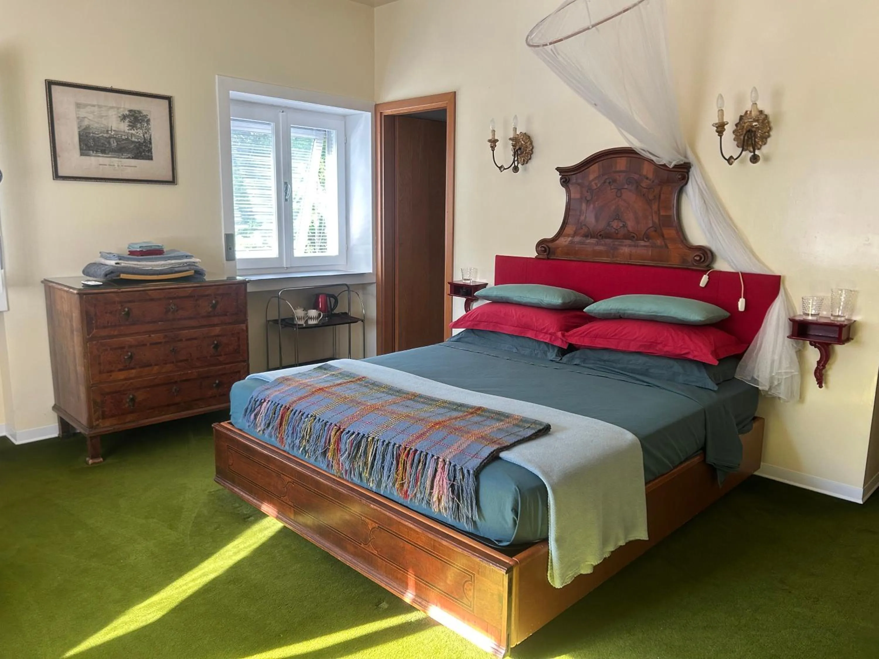 Bed in La Casa Blu di Monasteto