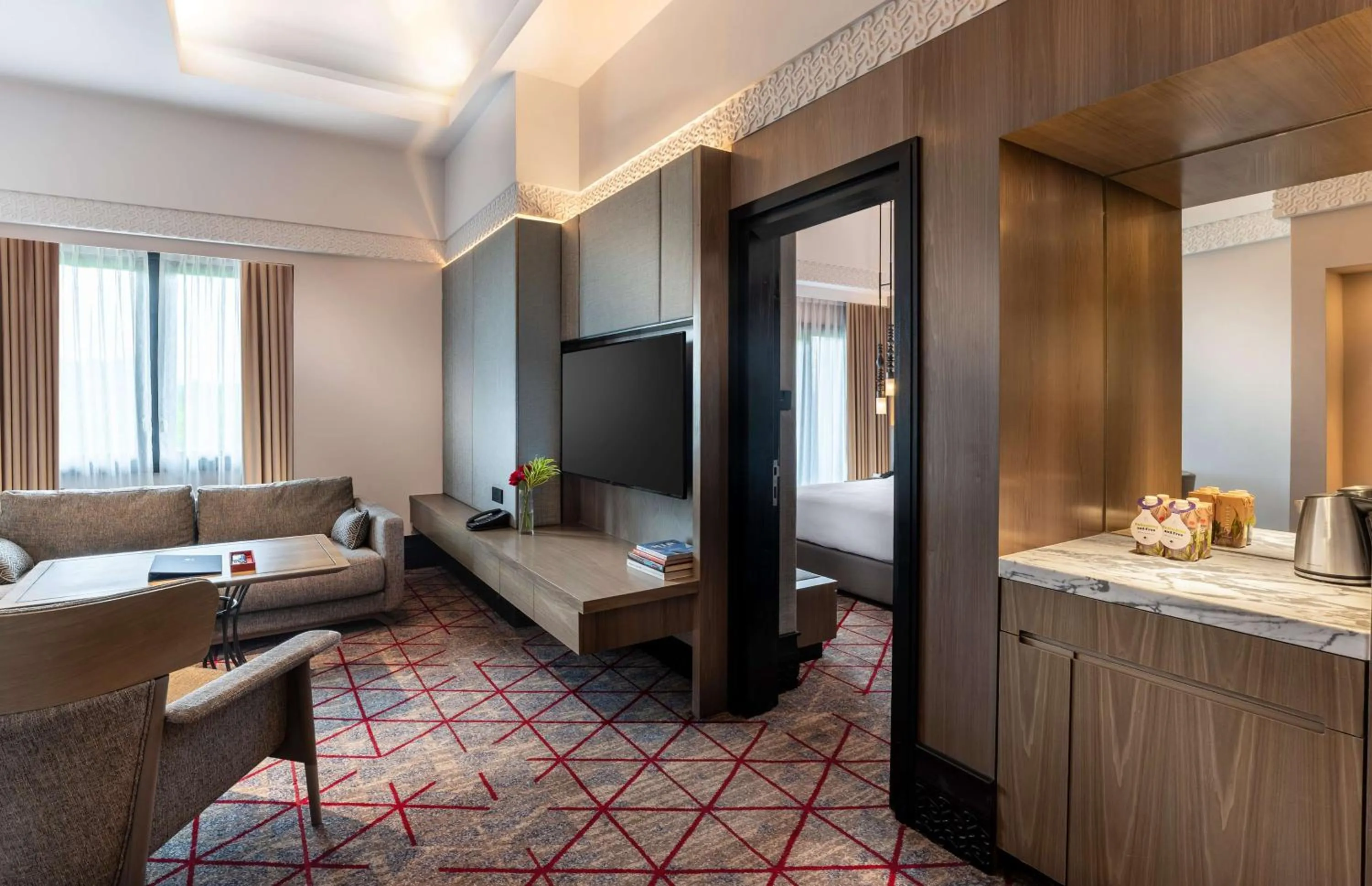 Living room in DoubleTree by Hilton Putrajaya Lakeside