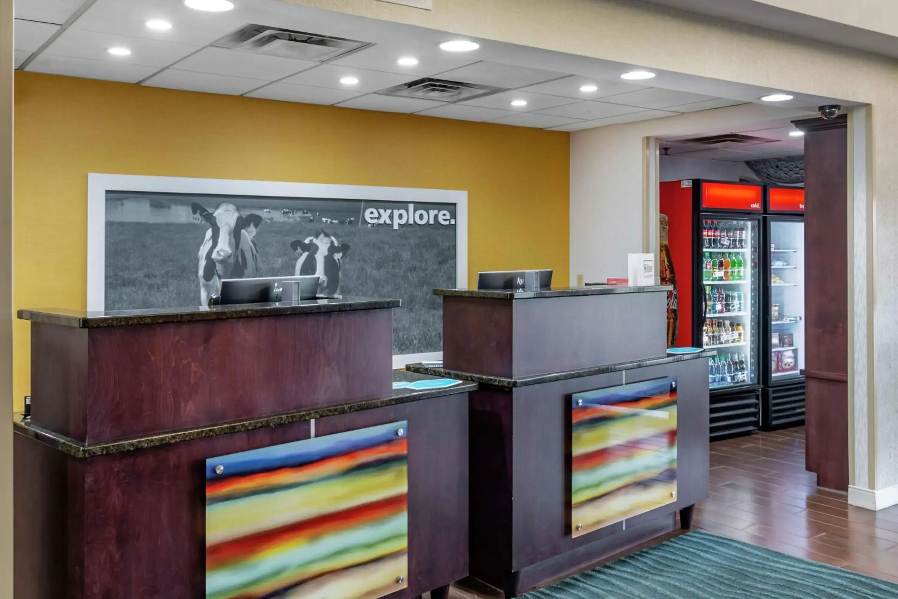 Lobby or reception in Hampton Inn Adel Lobby or reception in Hampton Inn Adel