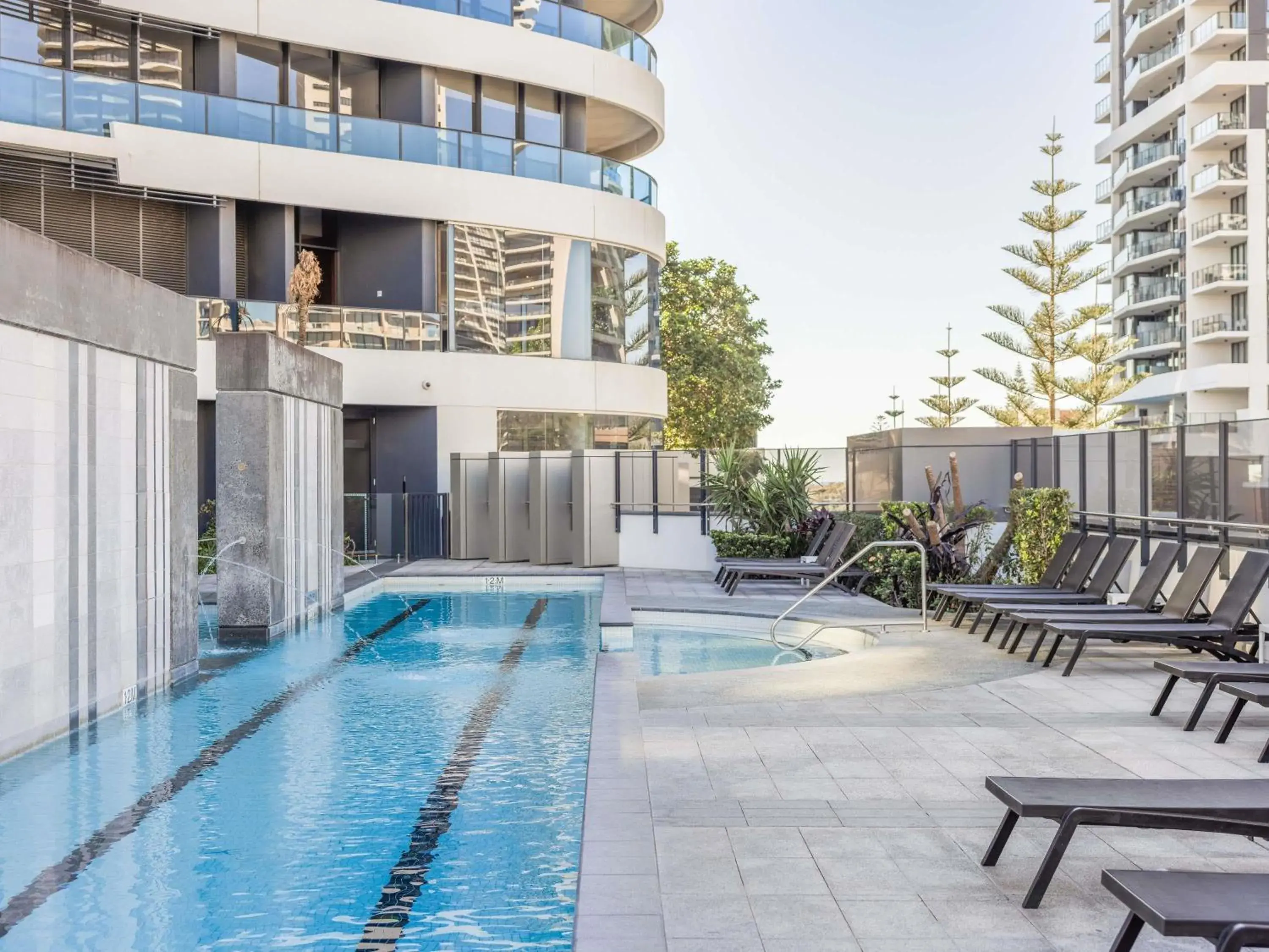 Pool view in Peppers Broadbeach Pool view in Peppers Broadbeach
