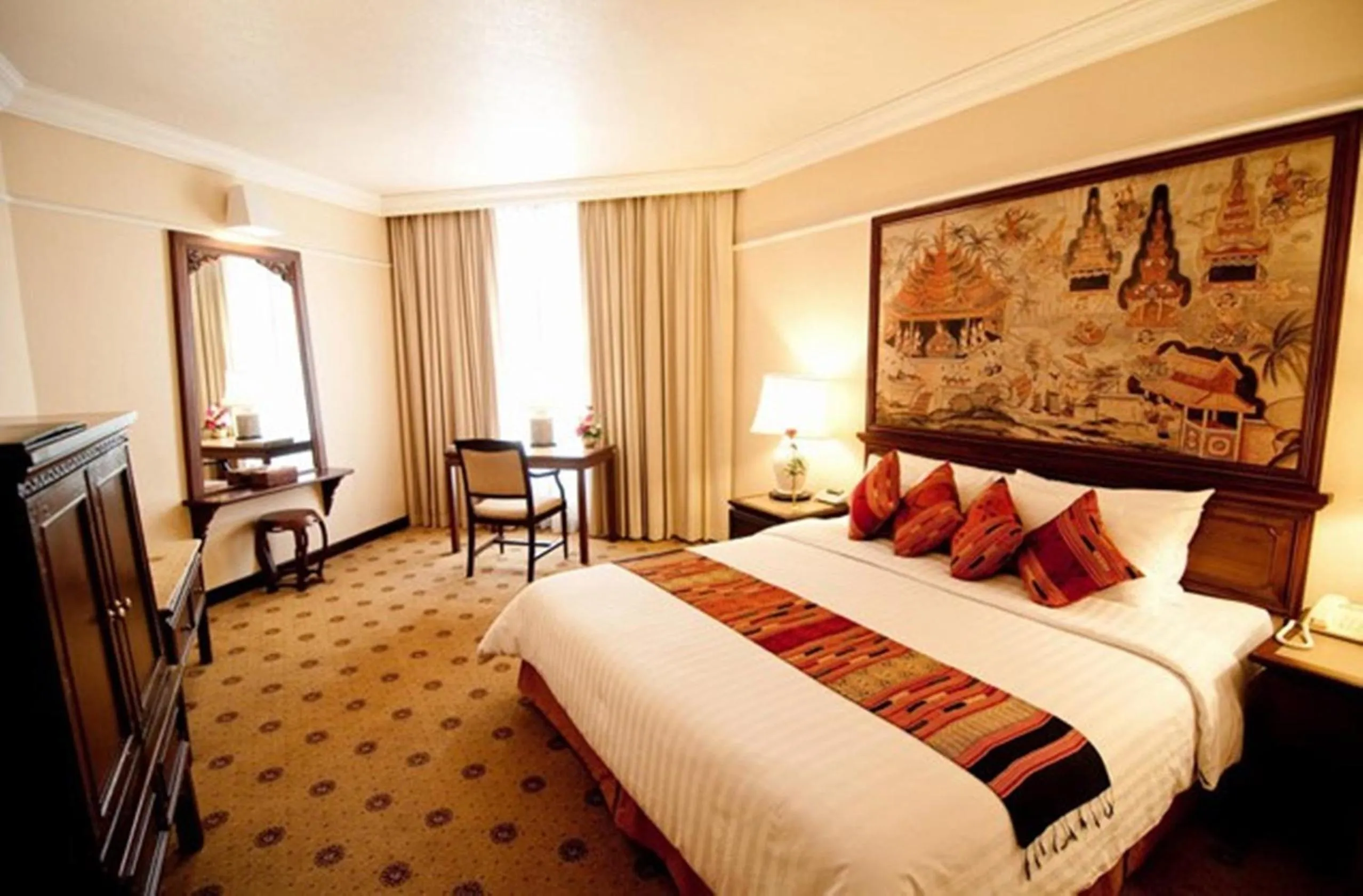 Bed in Wiang Inn Hotel