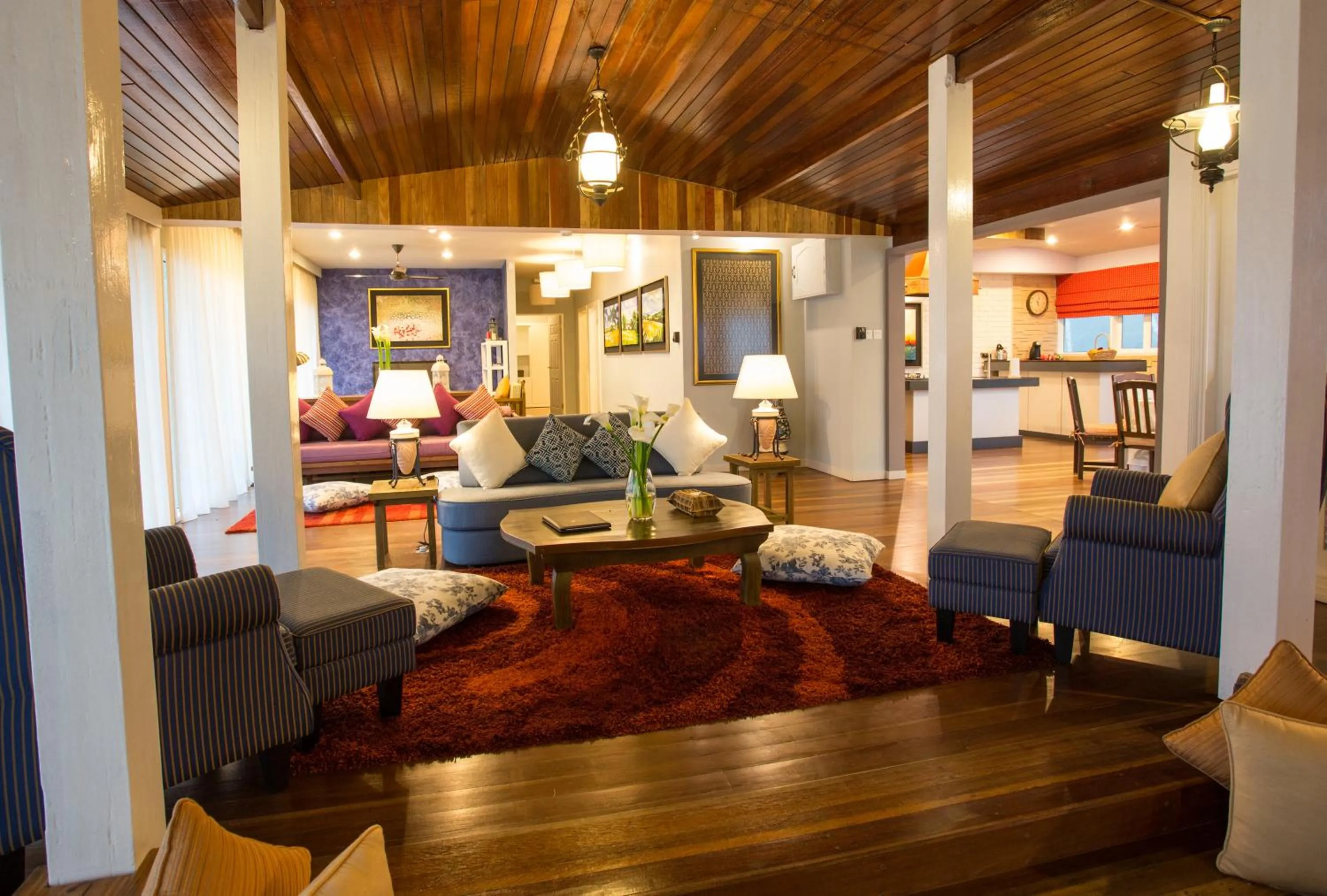 Living room in Sutera Sanctuary Lodges At Kinabalu Park