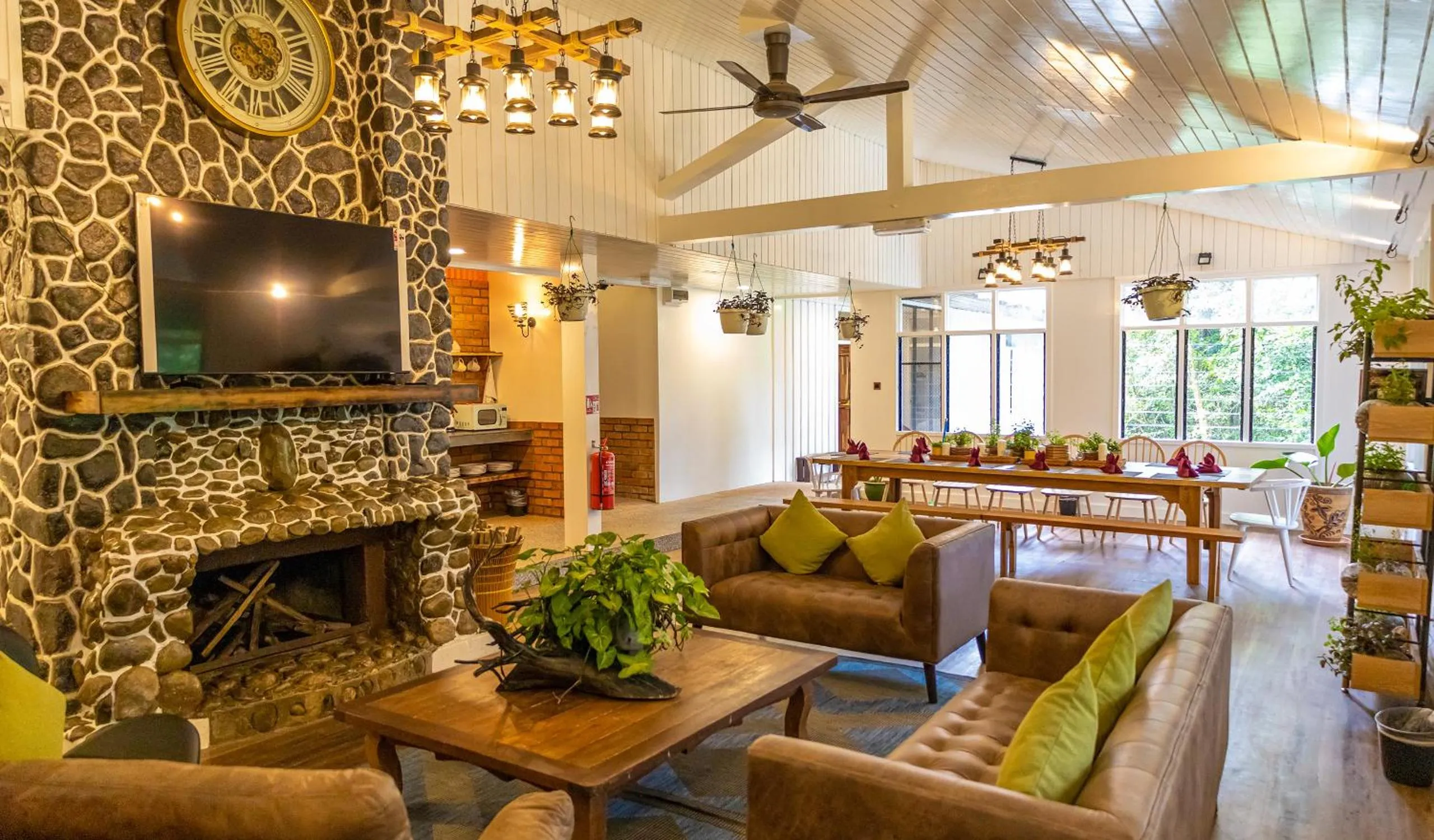 Living room in Sutera Sanctuary Lodges At Kinabalu Park