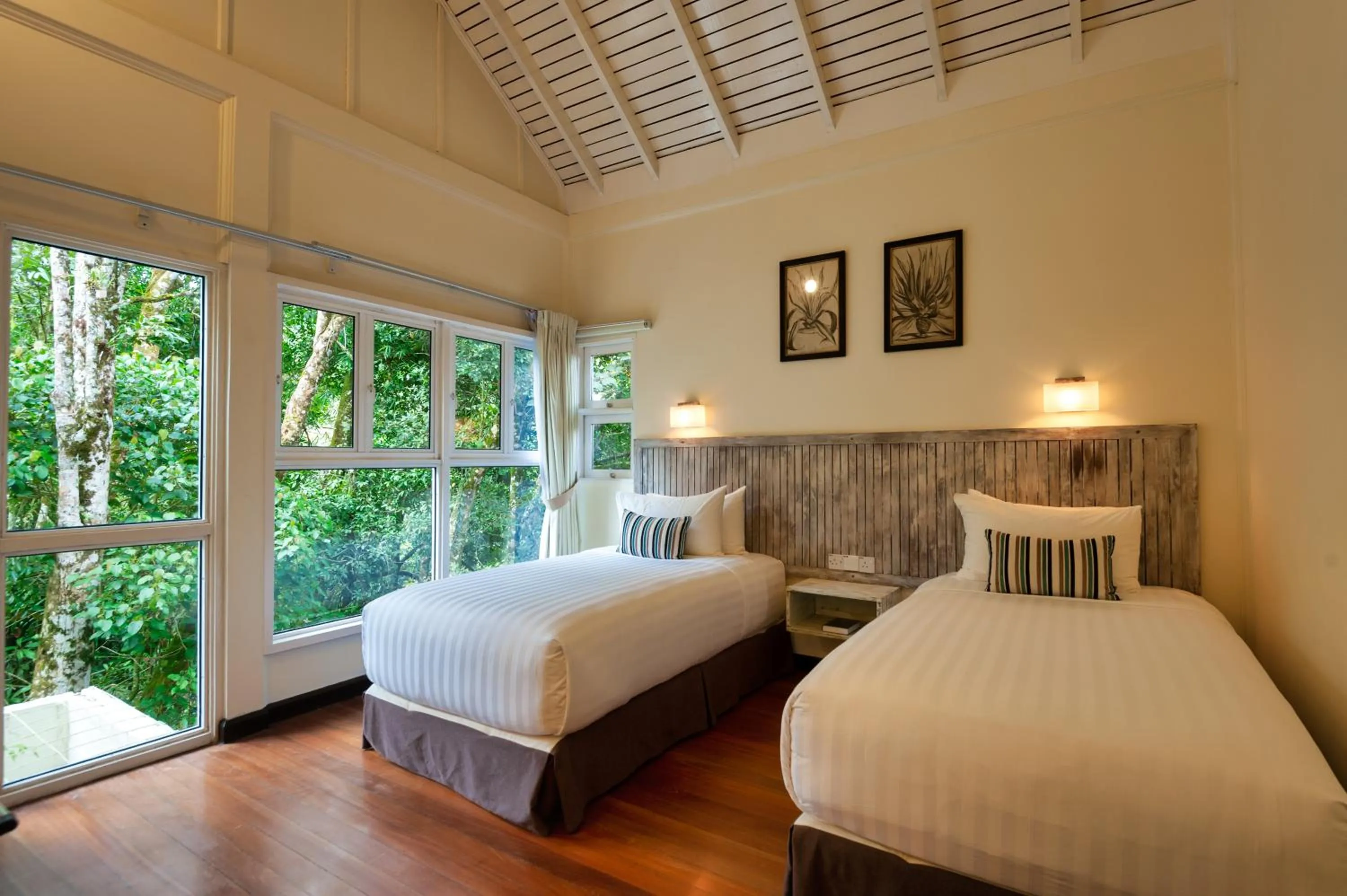 Bed in Sutera Sanctuary Lodges At Kinabalu Park