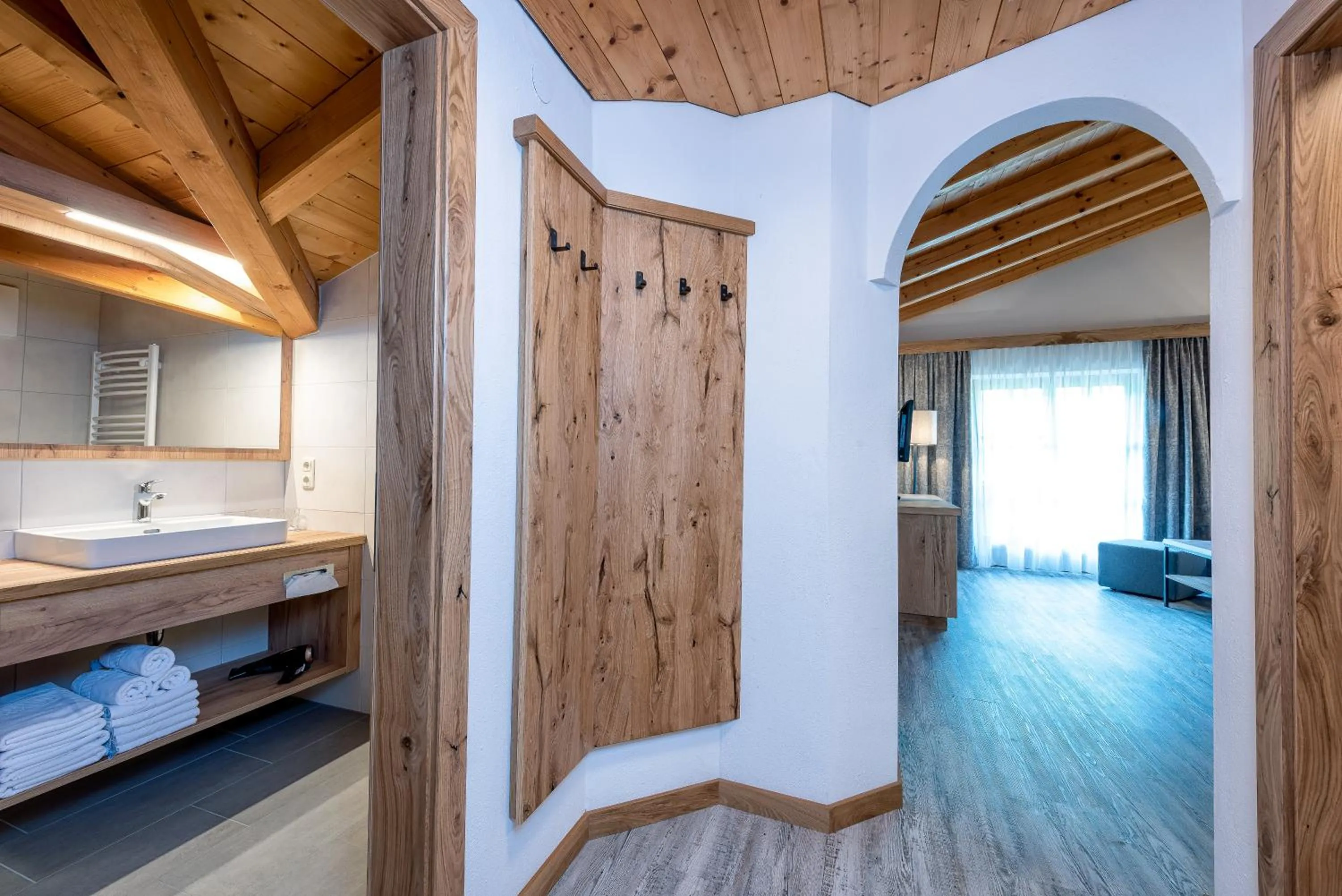 Bathroom, Bed in Das Stoaberg