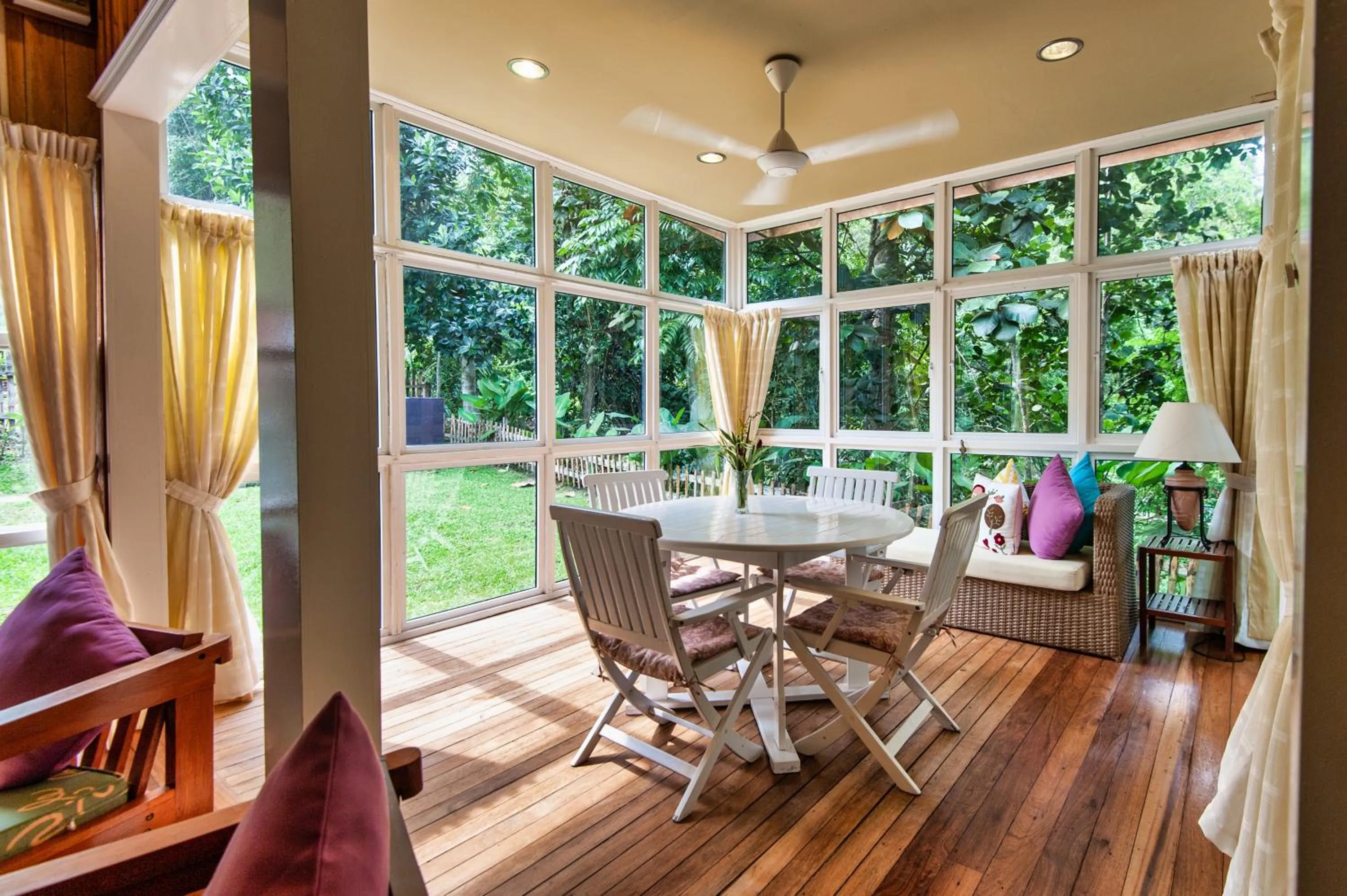 Seating area in Sutera Sanctuary Lodges At Poring Hot Springs