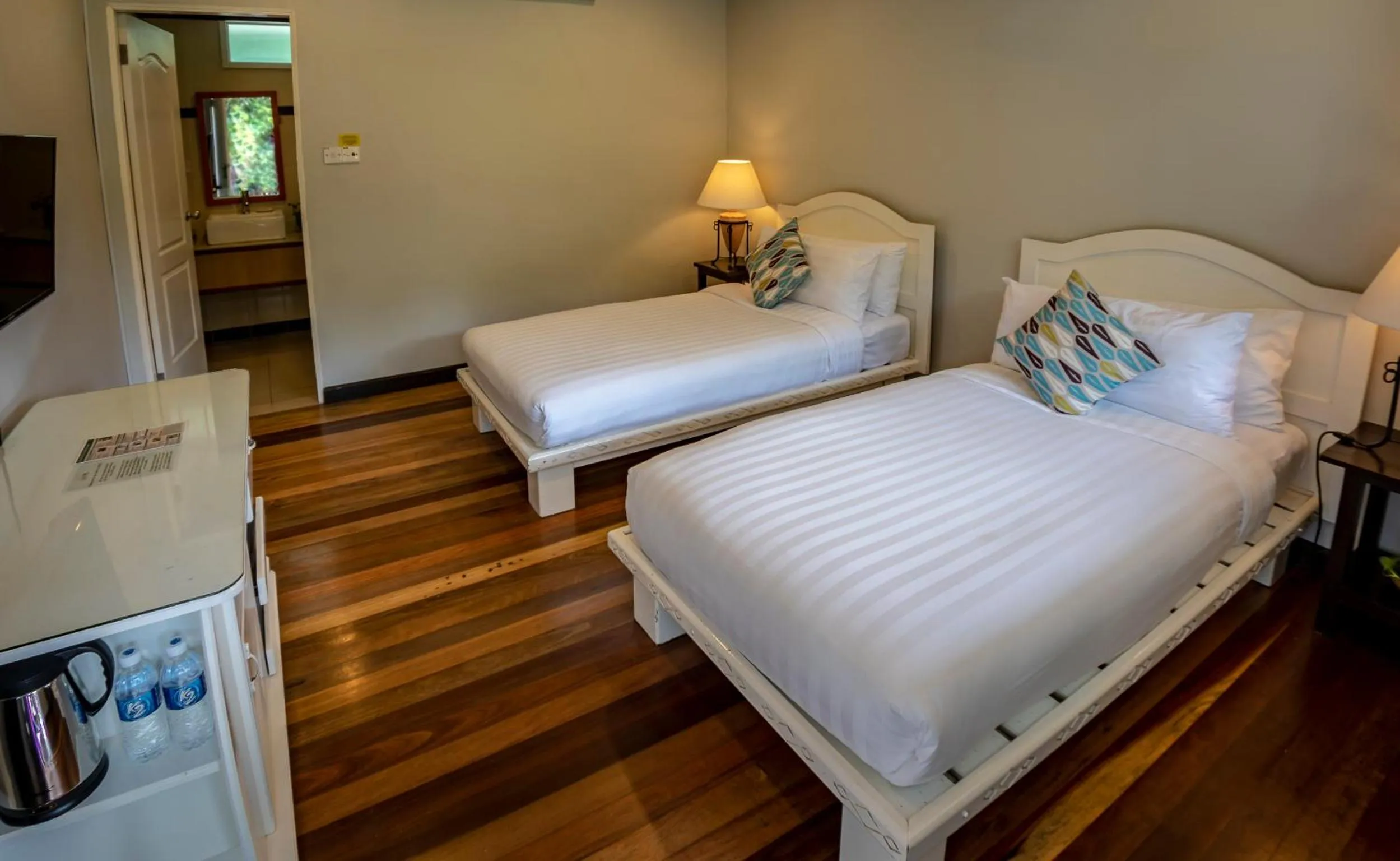 Bed in Sutera Sanctuary Lodges At Poring Hot Springs