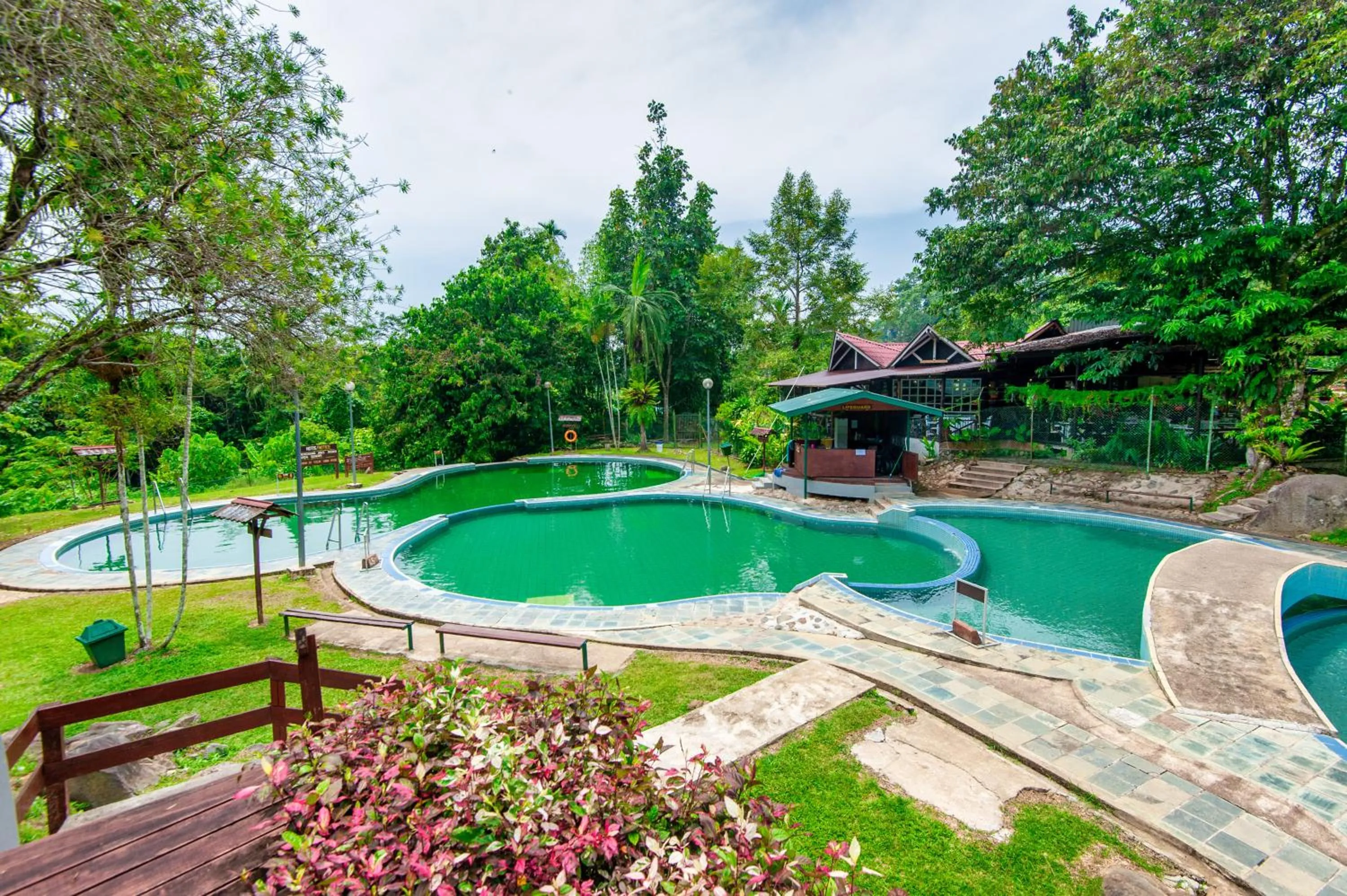 Swimming pool in Sutera Sanctuary Lodges At Poring Hot Springs