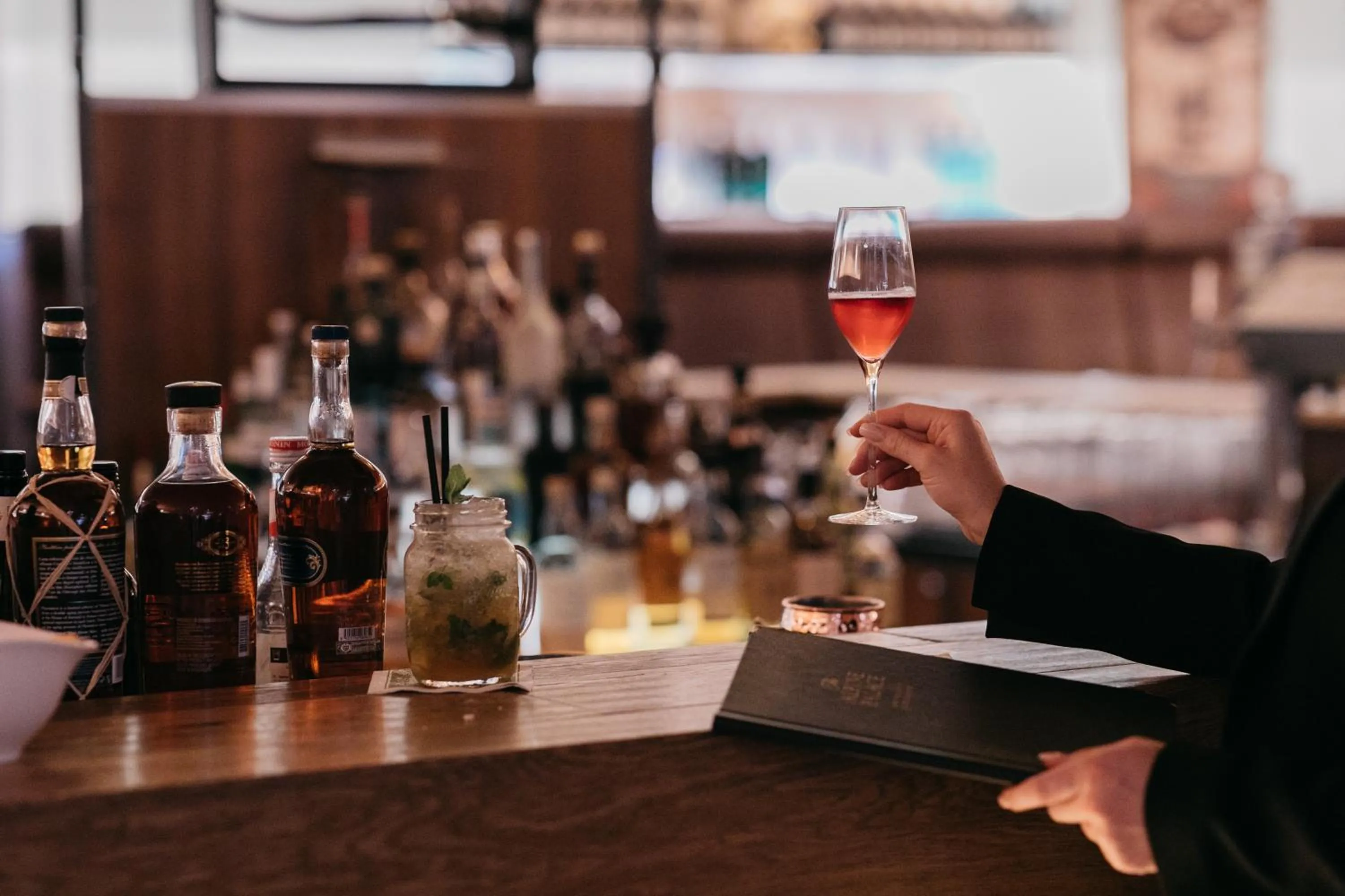 Lounge or bar in Stammhaus im Hotel Alpine Palace